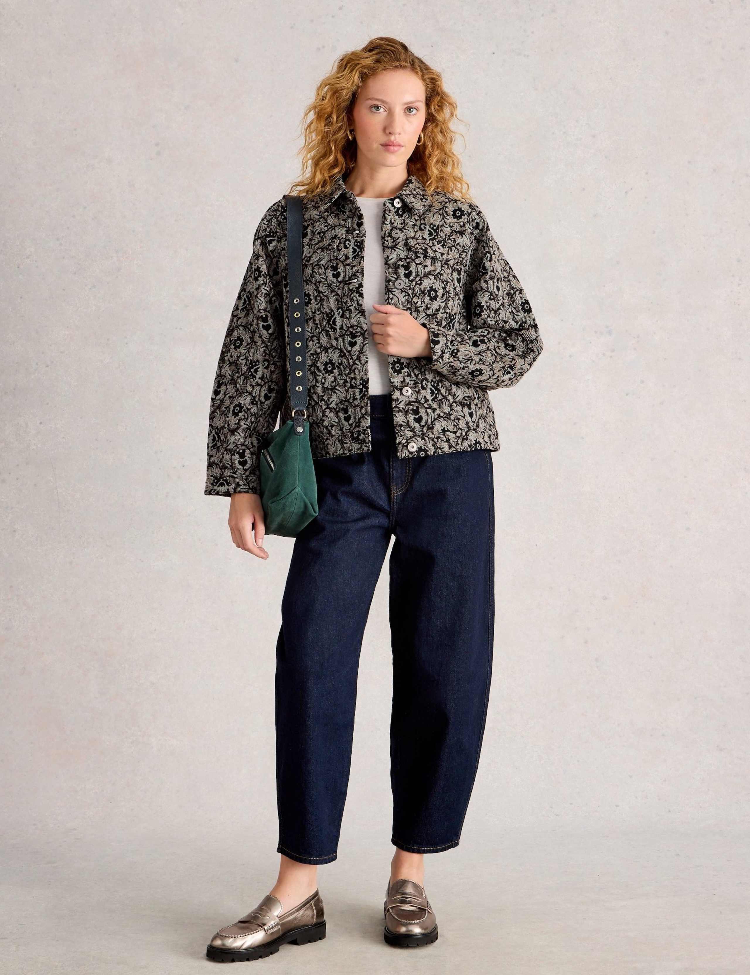 Jacquard Lightweight Collared Jacket