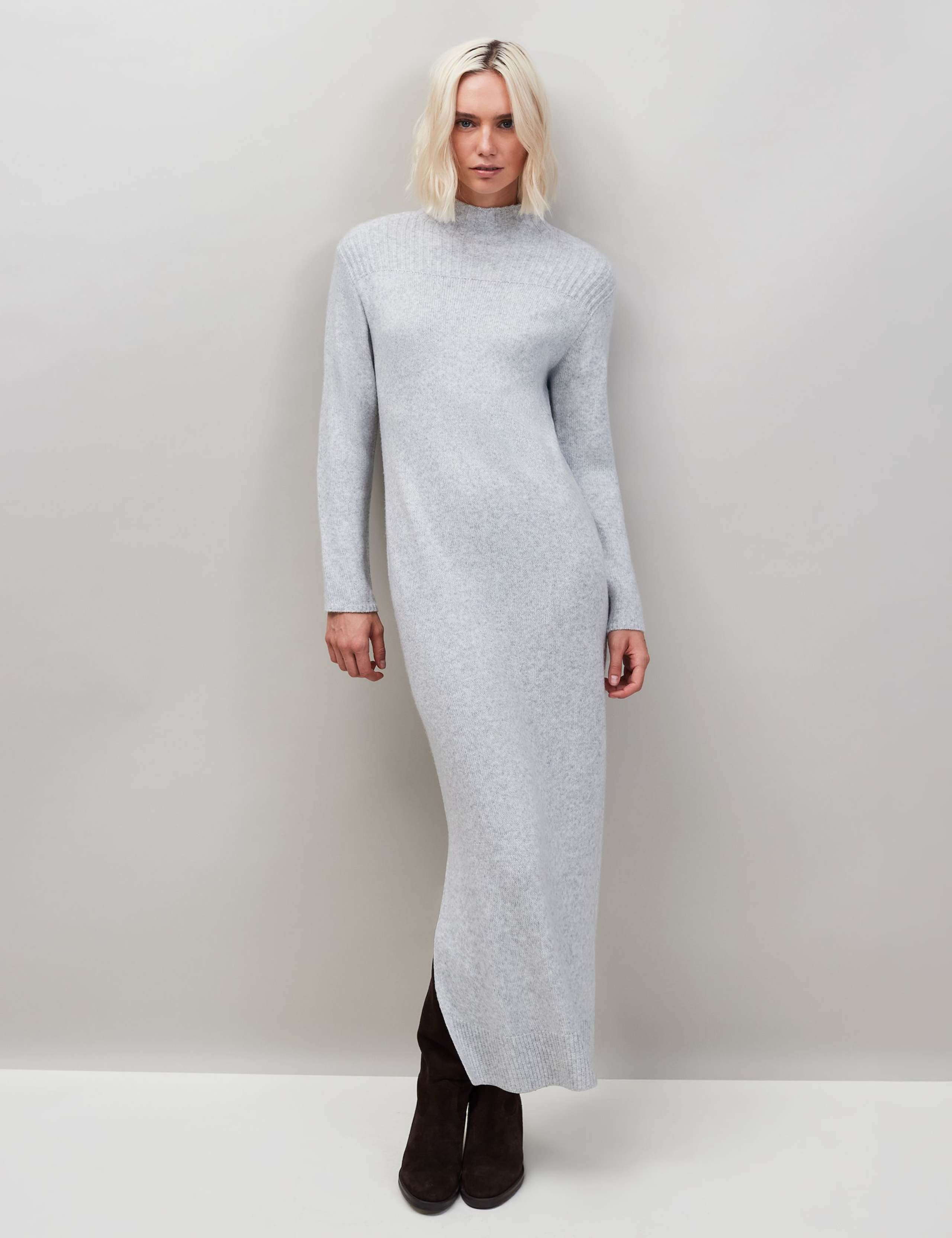 High Neck Midaxi Jumper Dress