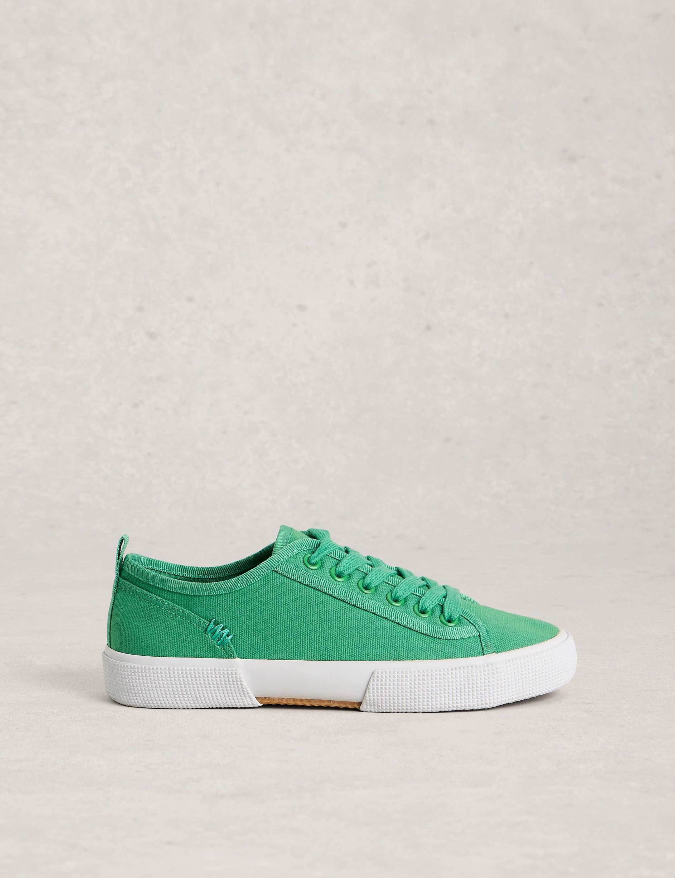 Canvas Lace Up Trainers