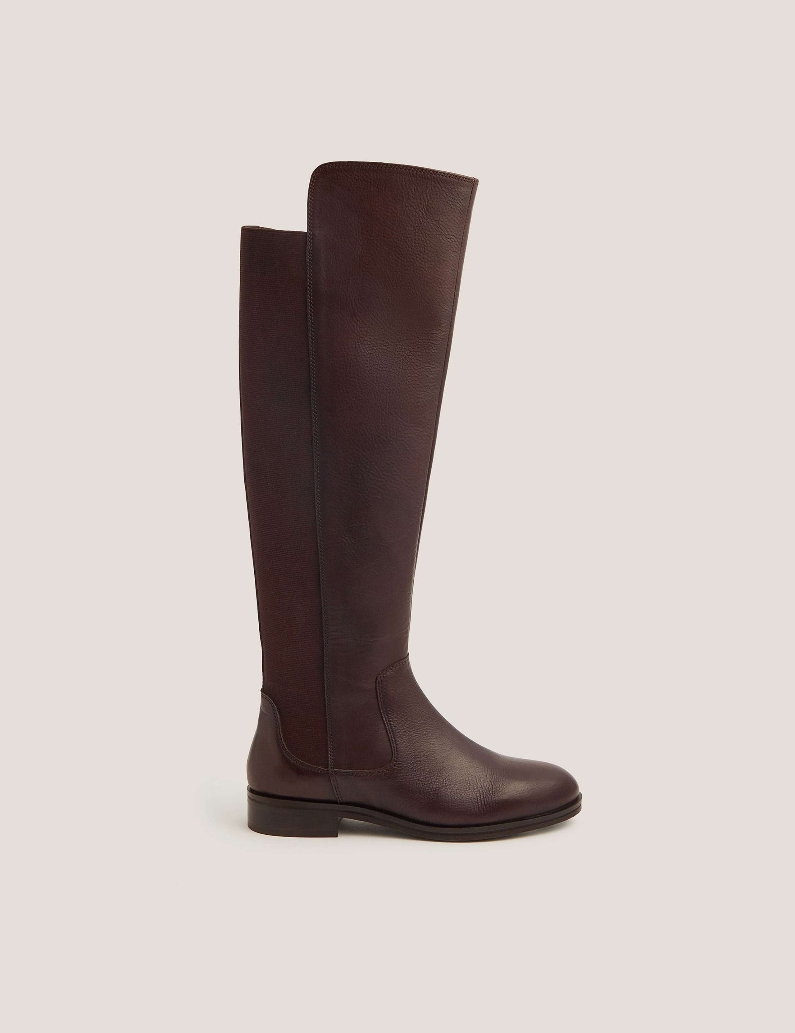 Leather Knee High Boots