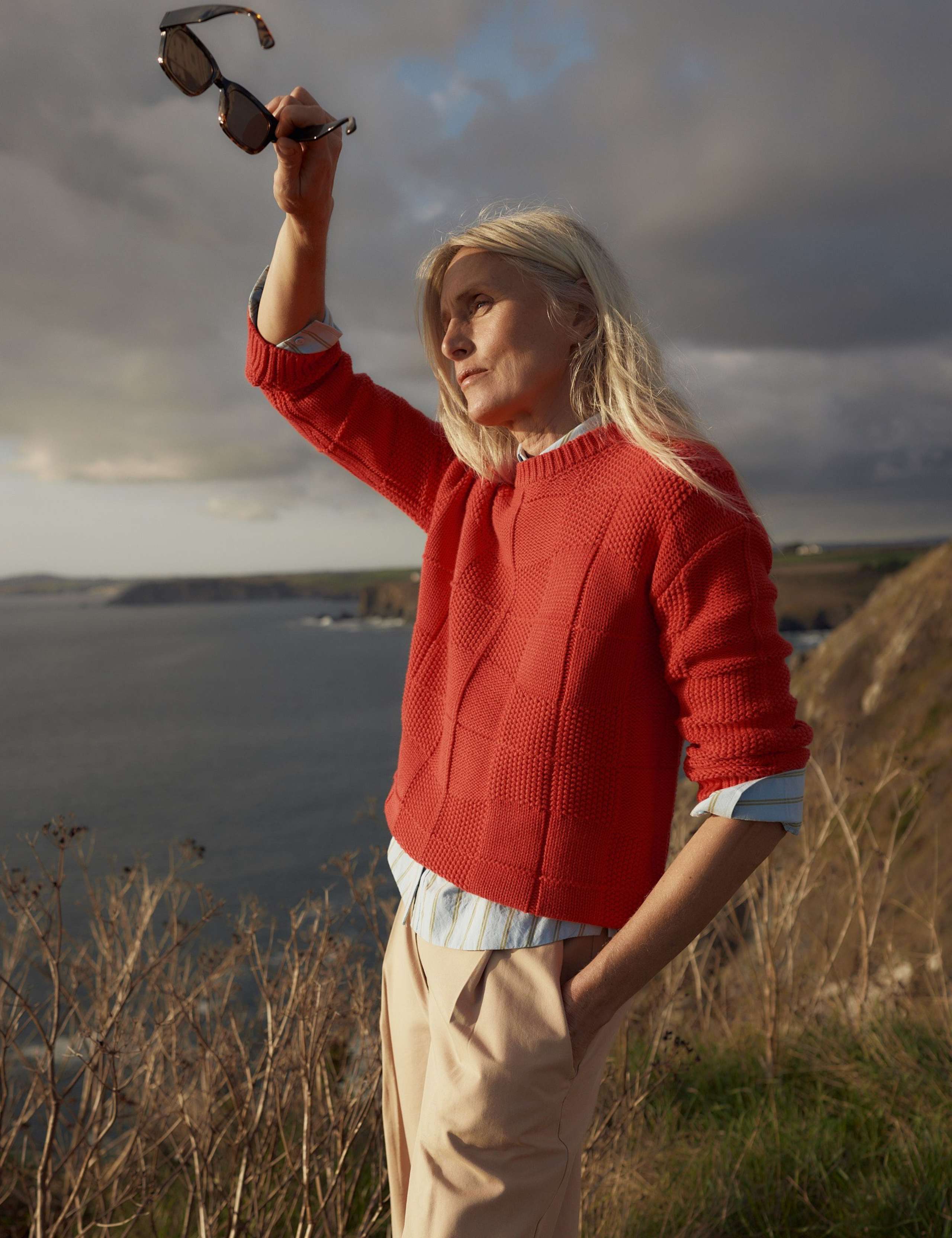 Cotton Rich Textured Relaxed Jumper