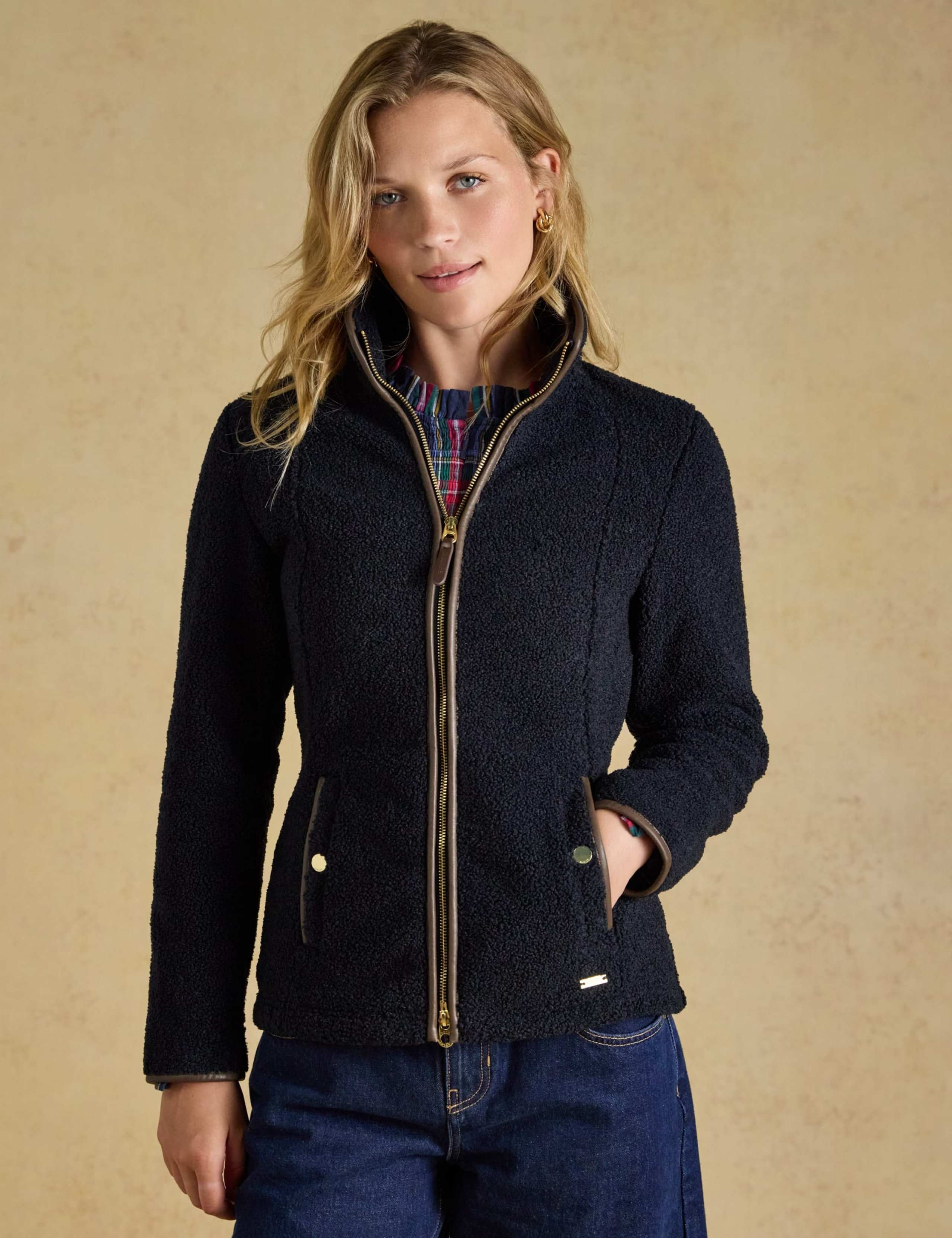 Borg Funnel Neck Jacket