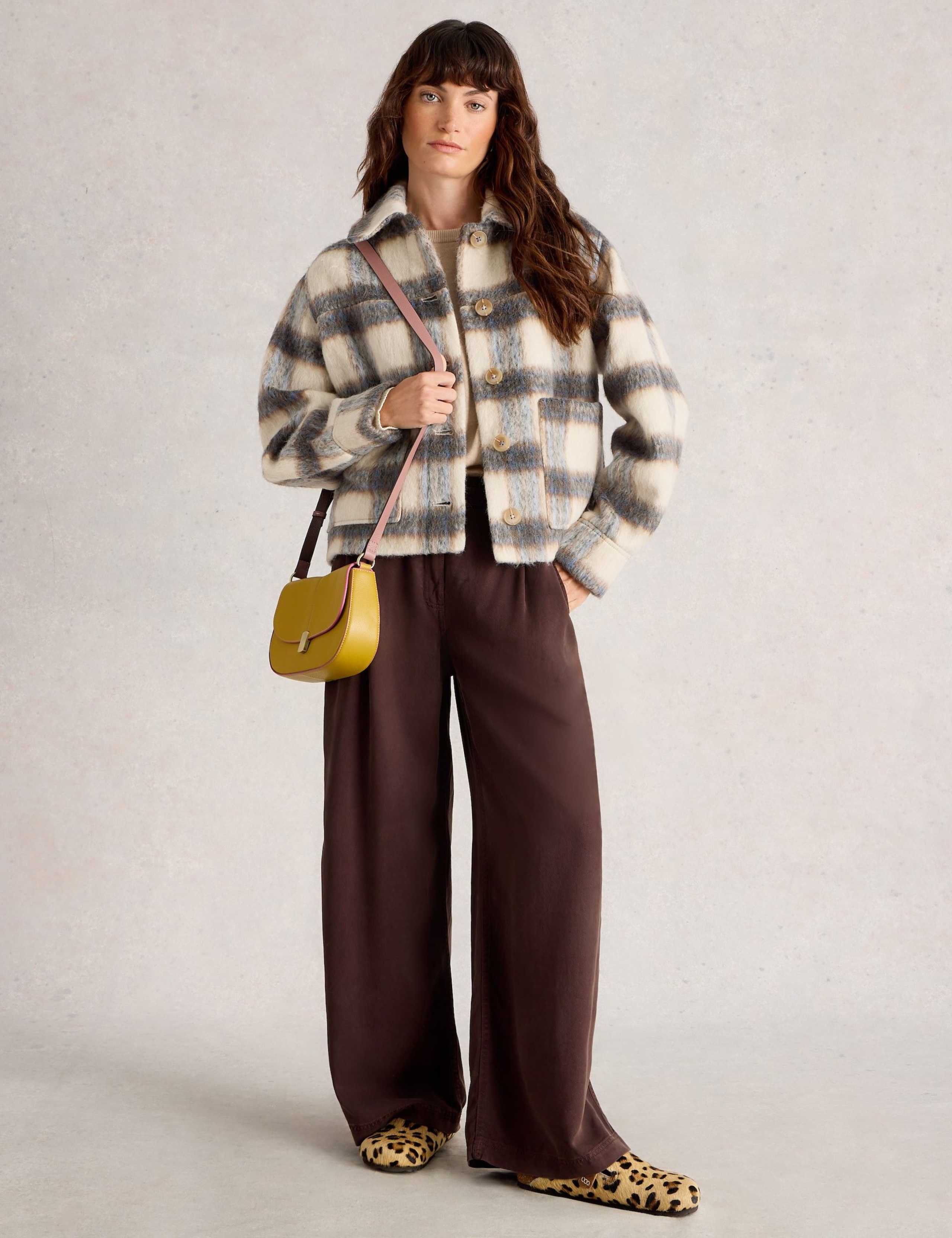 Alexa Check Wool Blend Jacket