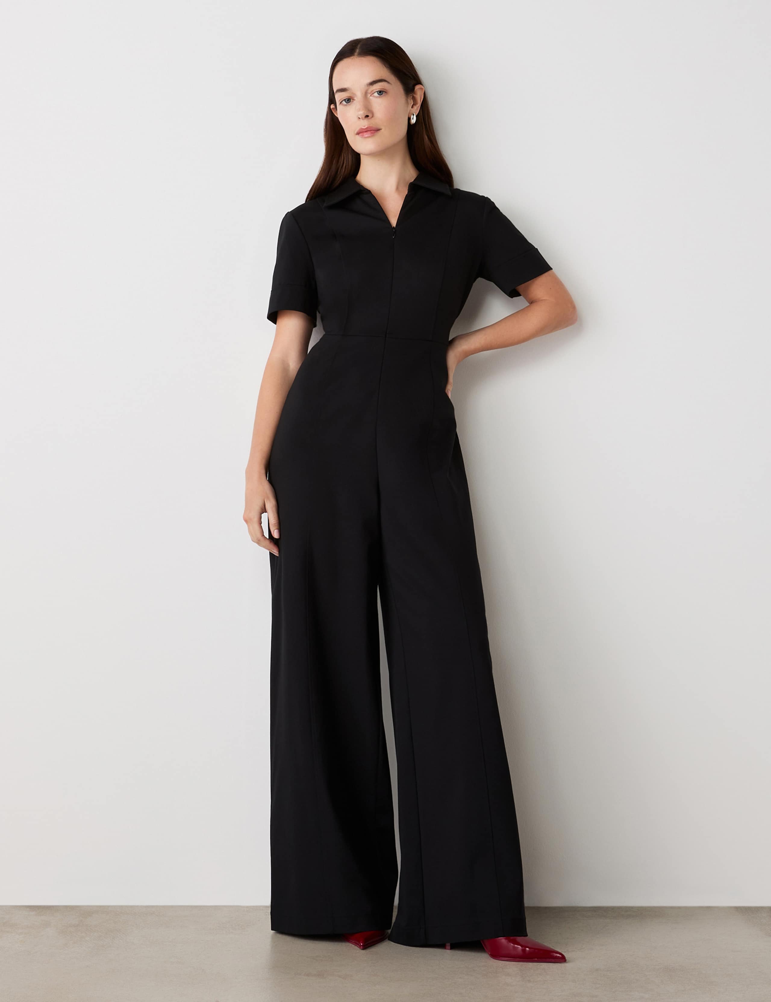 Jersey Short Sleeve Jumpsuit