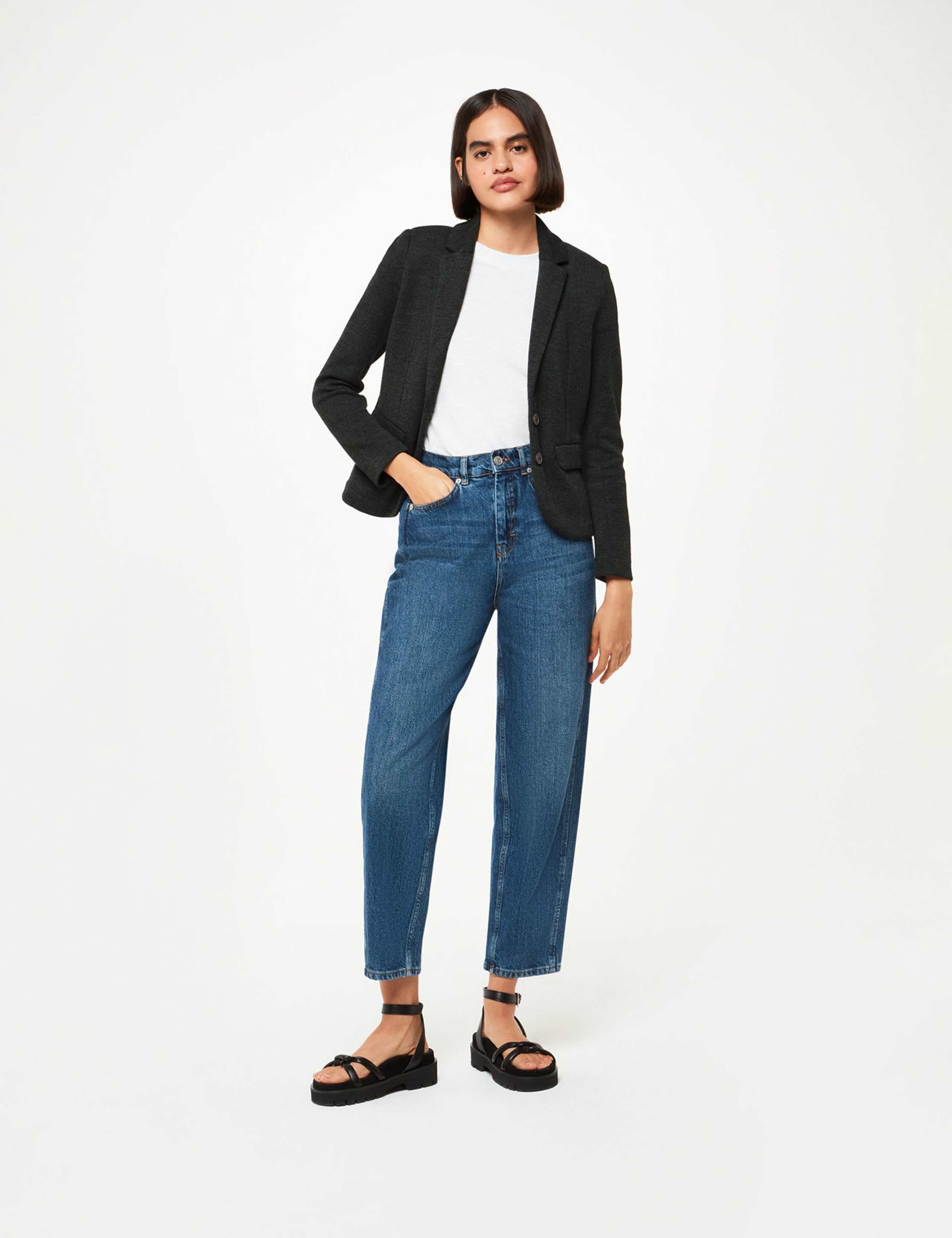Jersey Slim Single Breasted Blazer