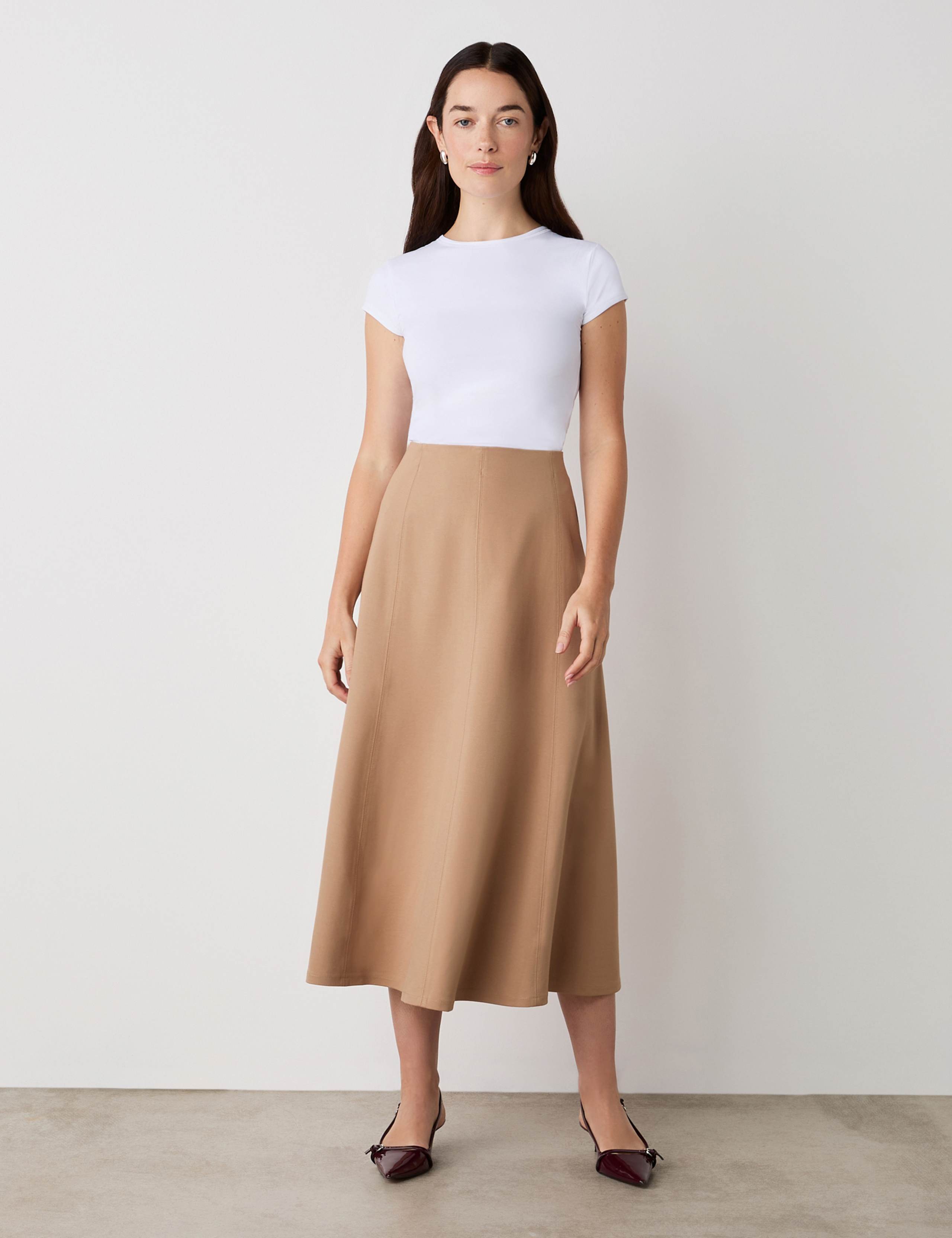 Jersey Midi Skirt