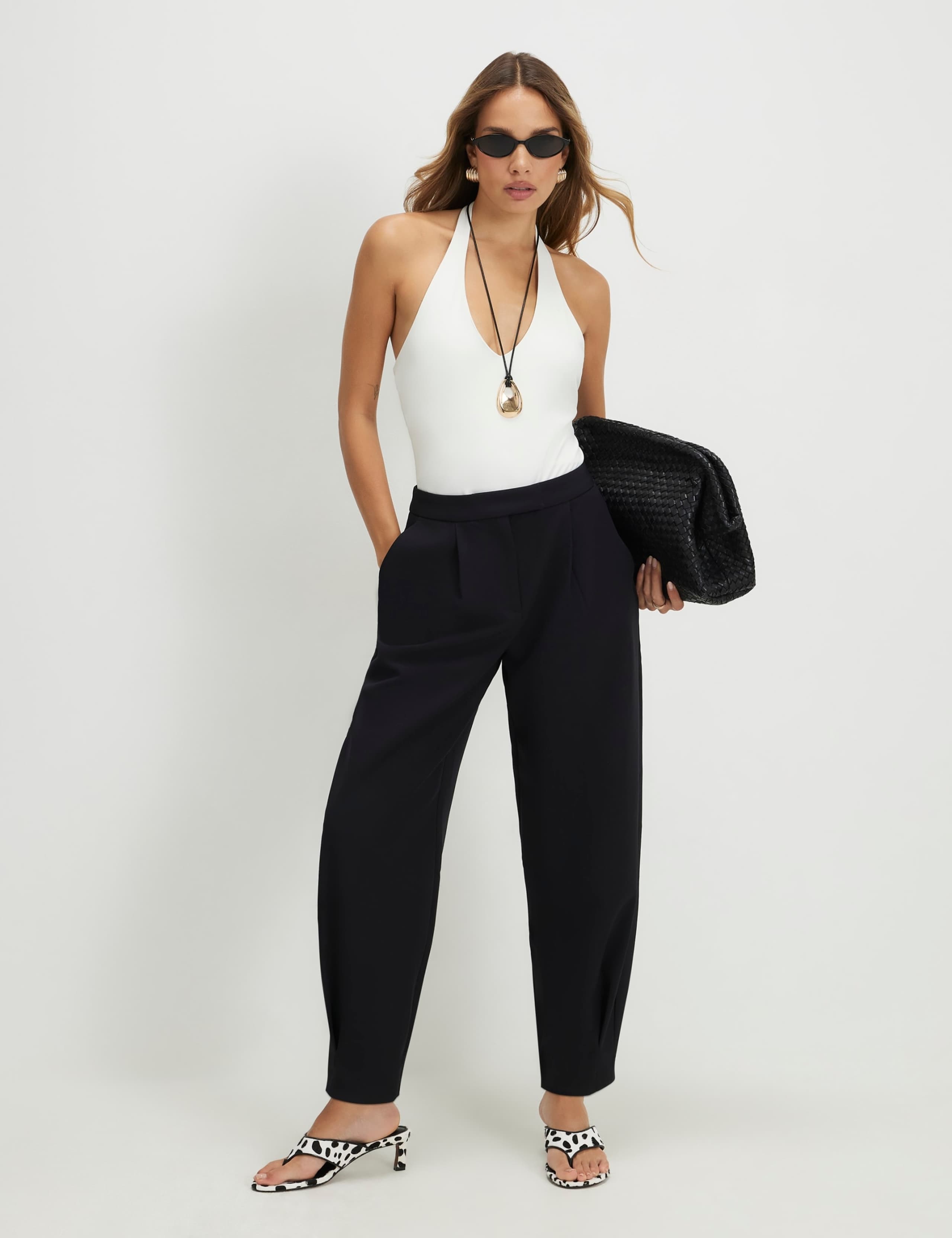 Barrel Leg Trousers