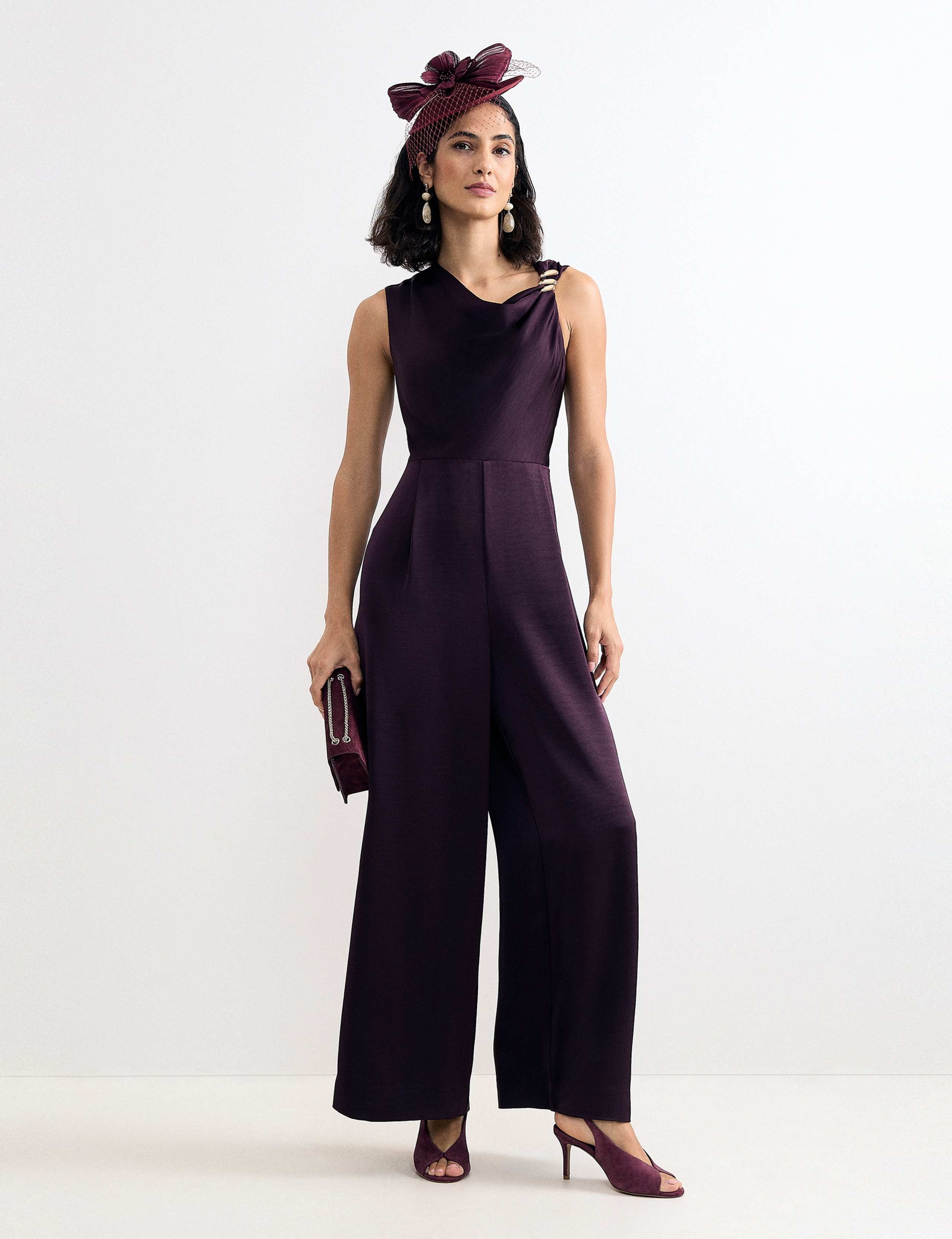 Embellished Wide Leg Jumpsuit