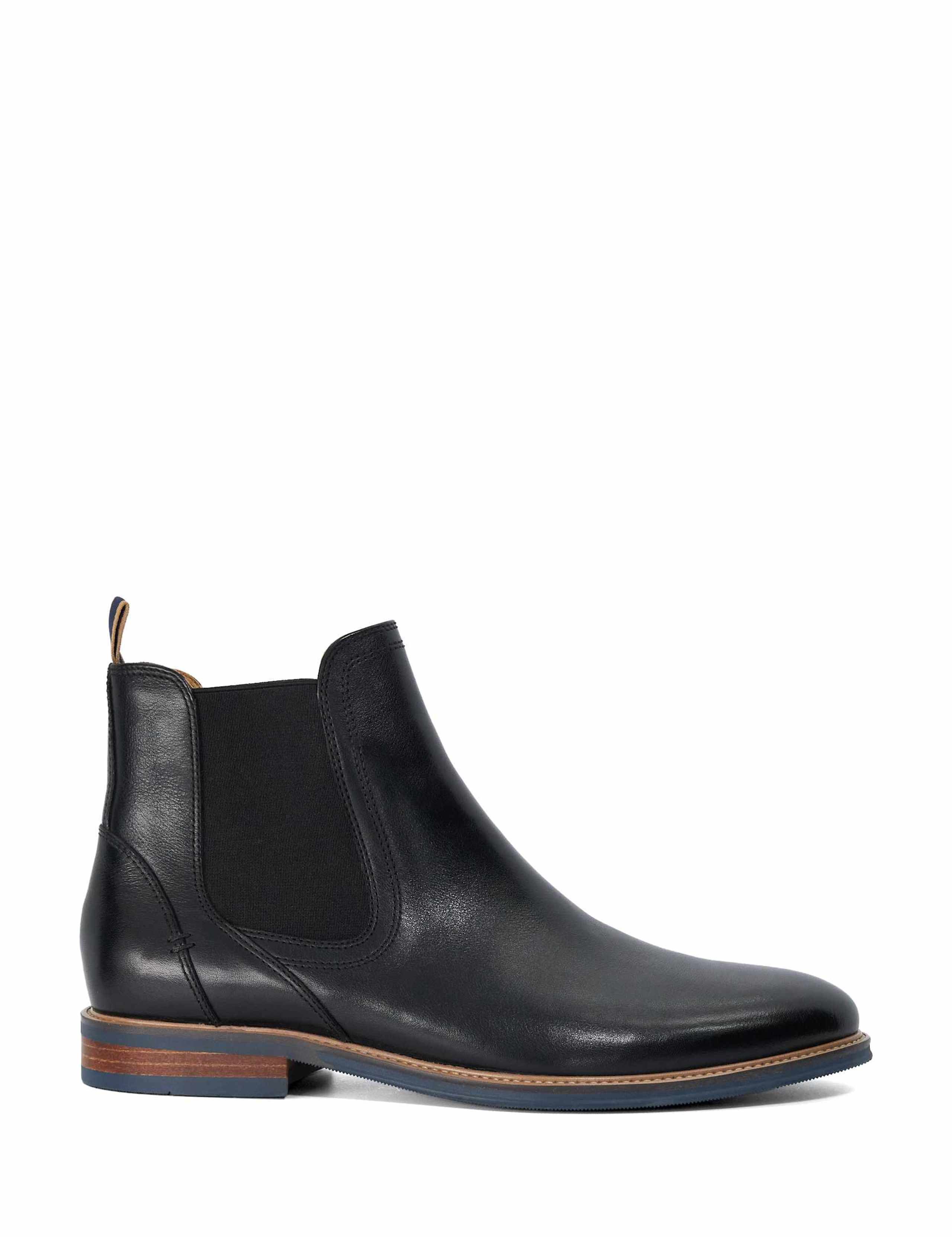 Wide Fit Leather Chelsea Boots