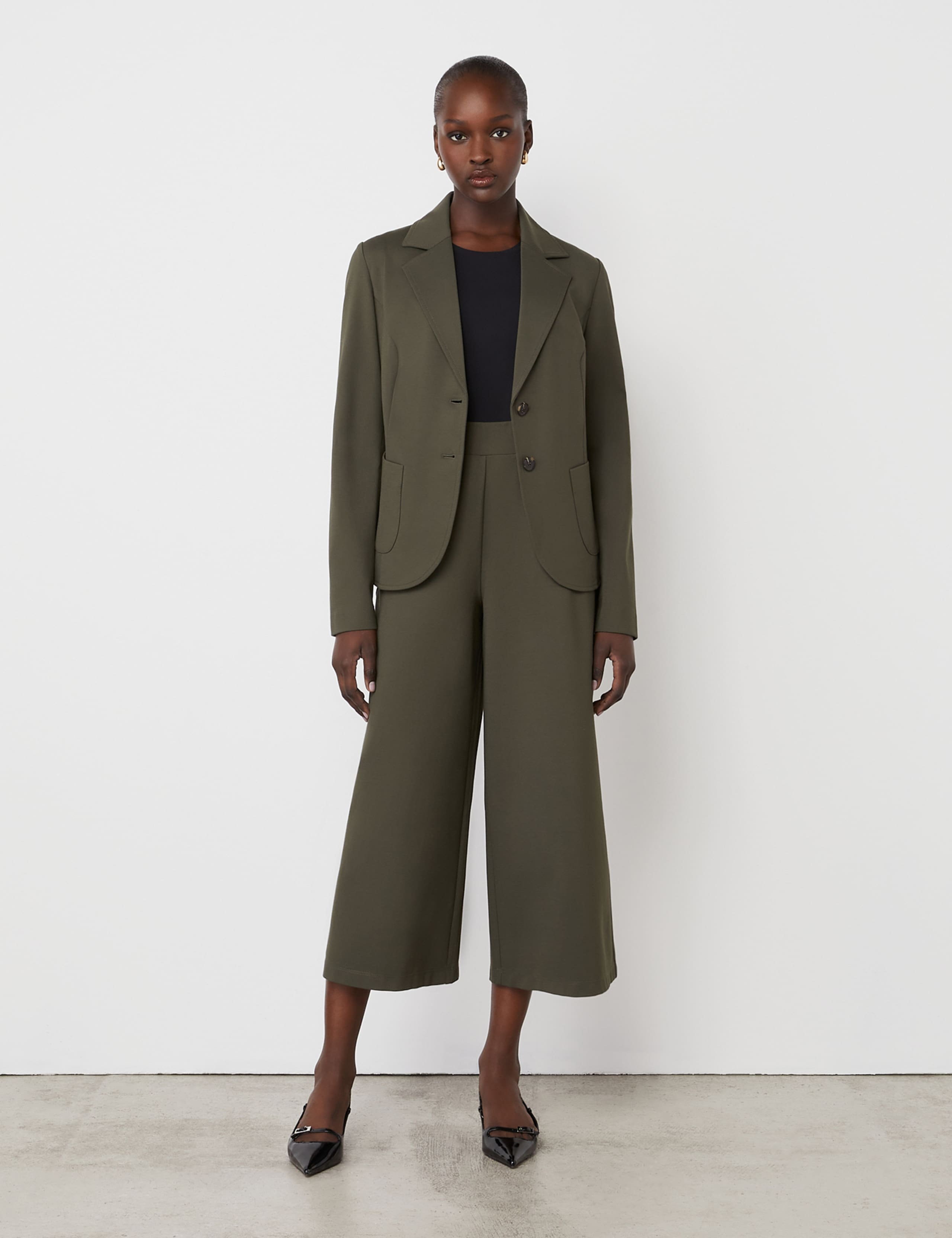 Miribel Ponte Jersey Wide Leg Trouser
