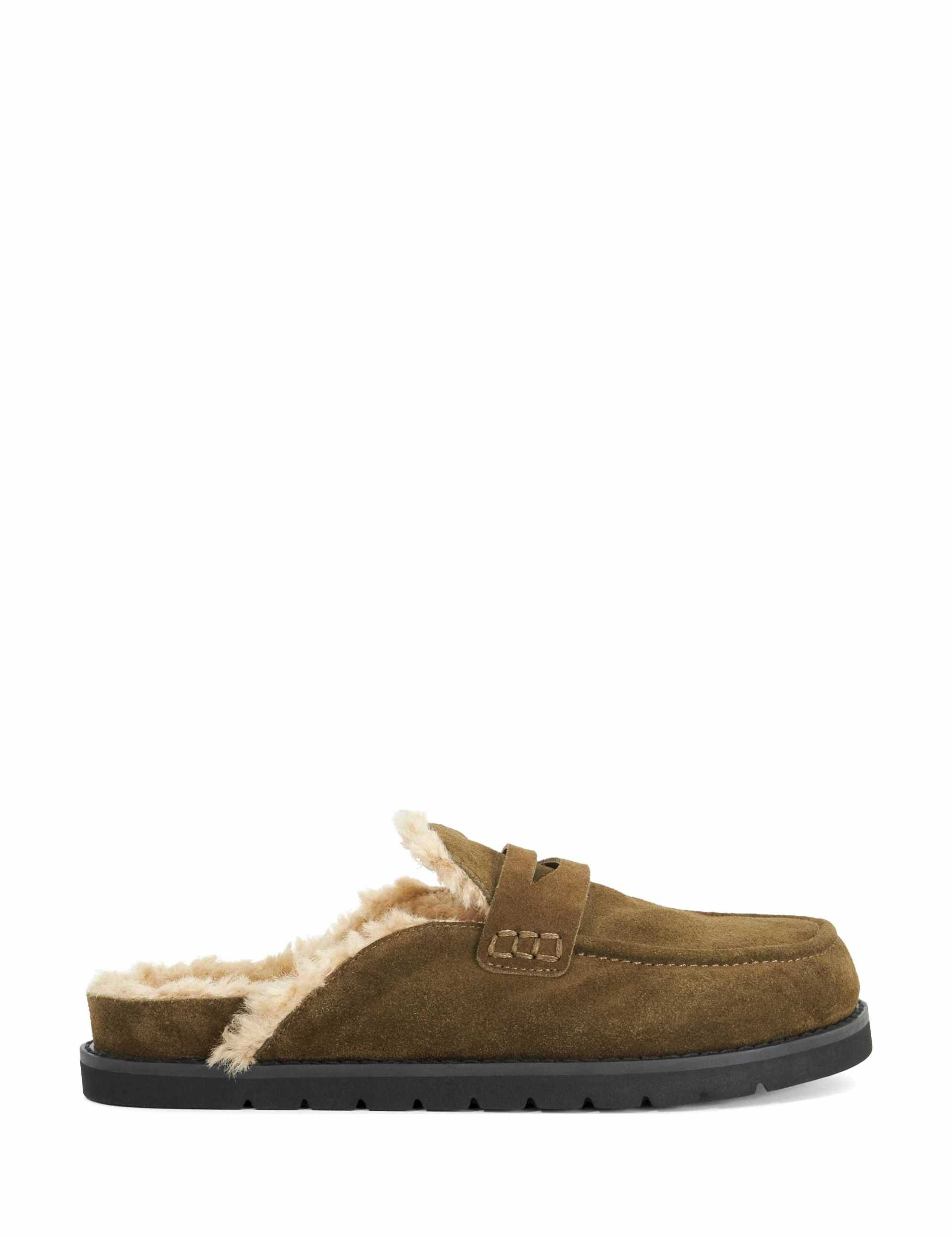 Suede Slip On Loafers