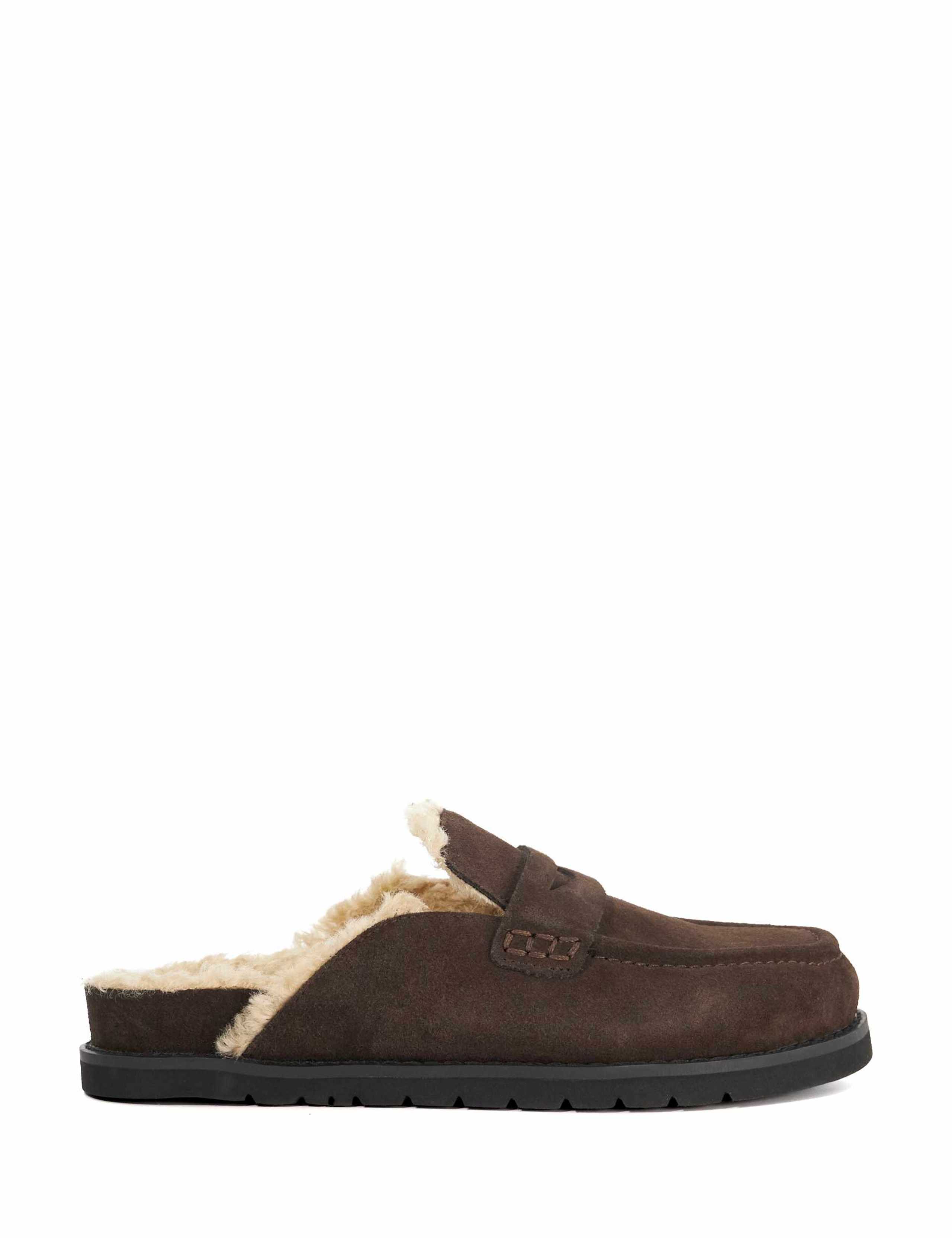 Suede Slip On Loafers