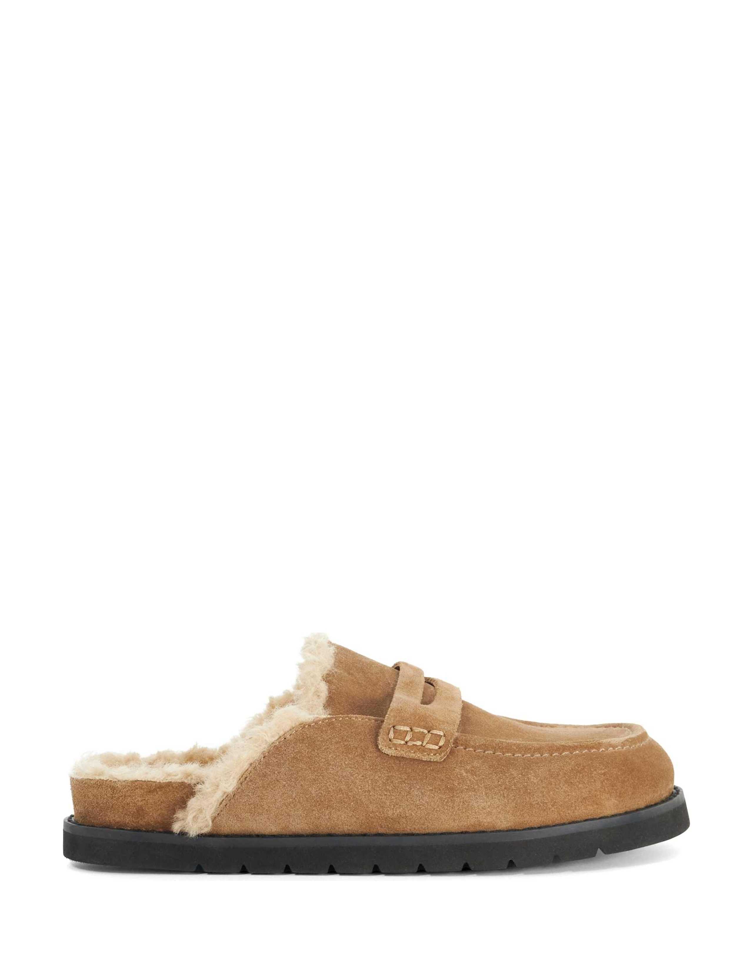 Suede Slip On Loafers