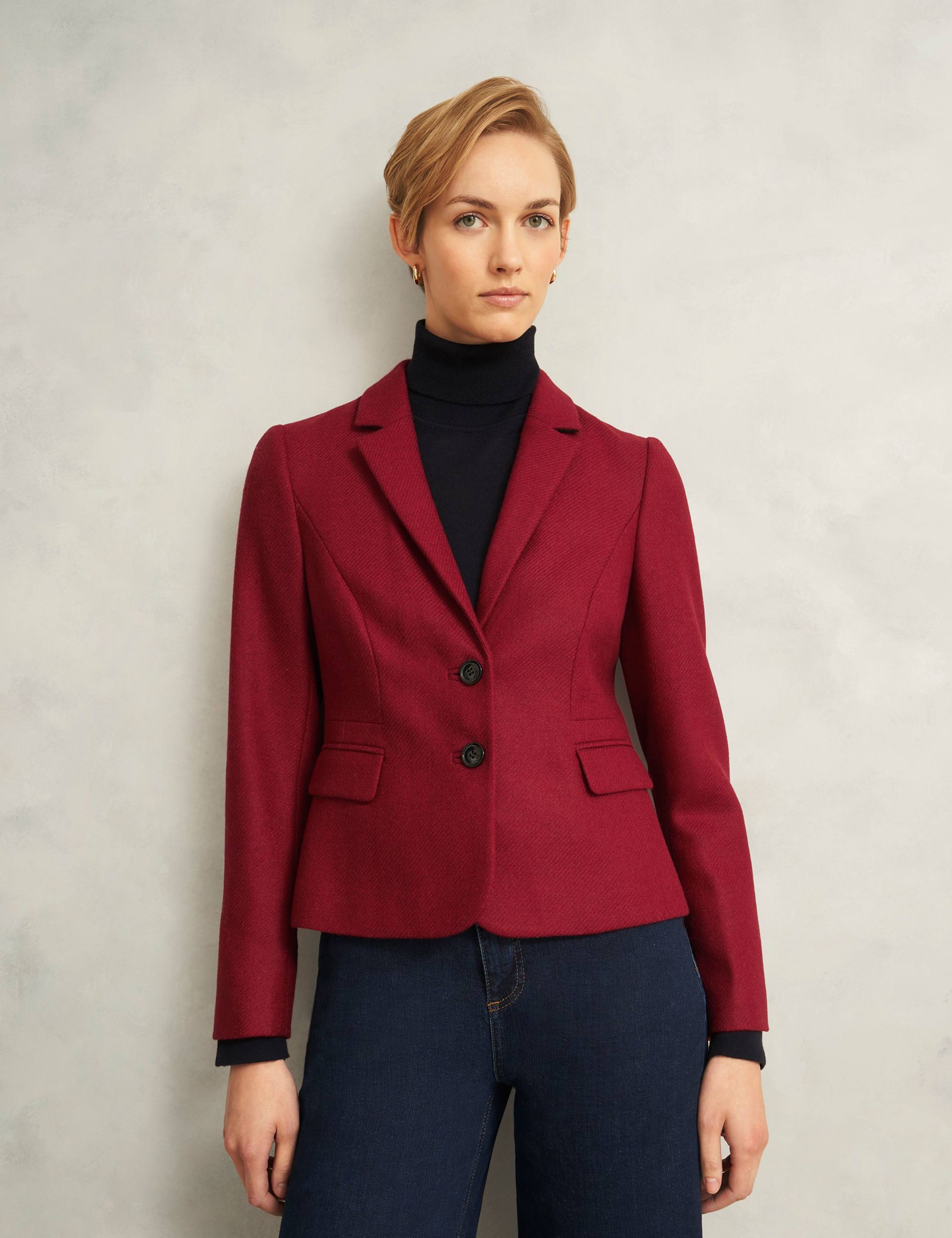 Pure Wool Single Breasted Blazer