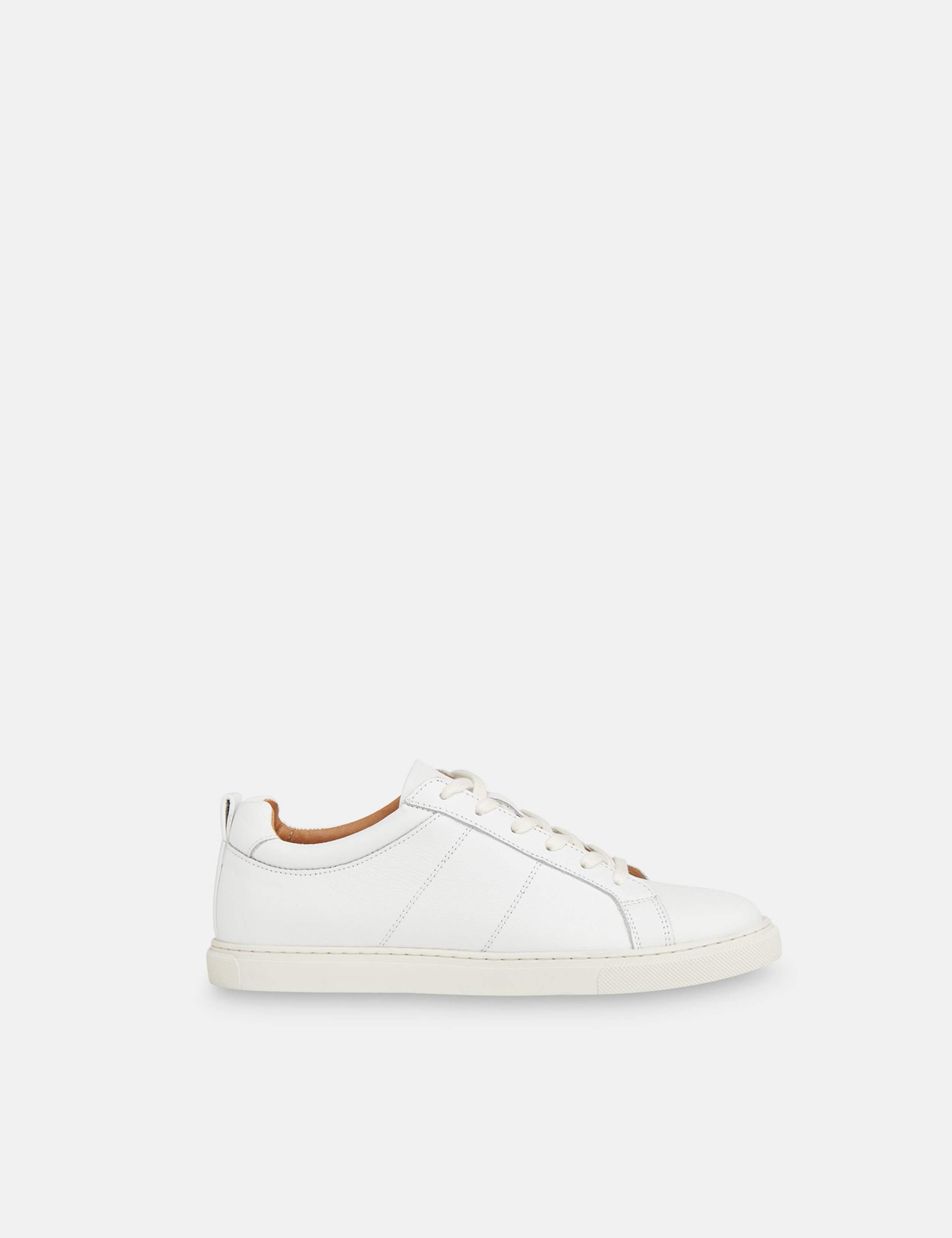 Leather Lace Up Trainers