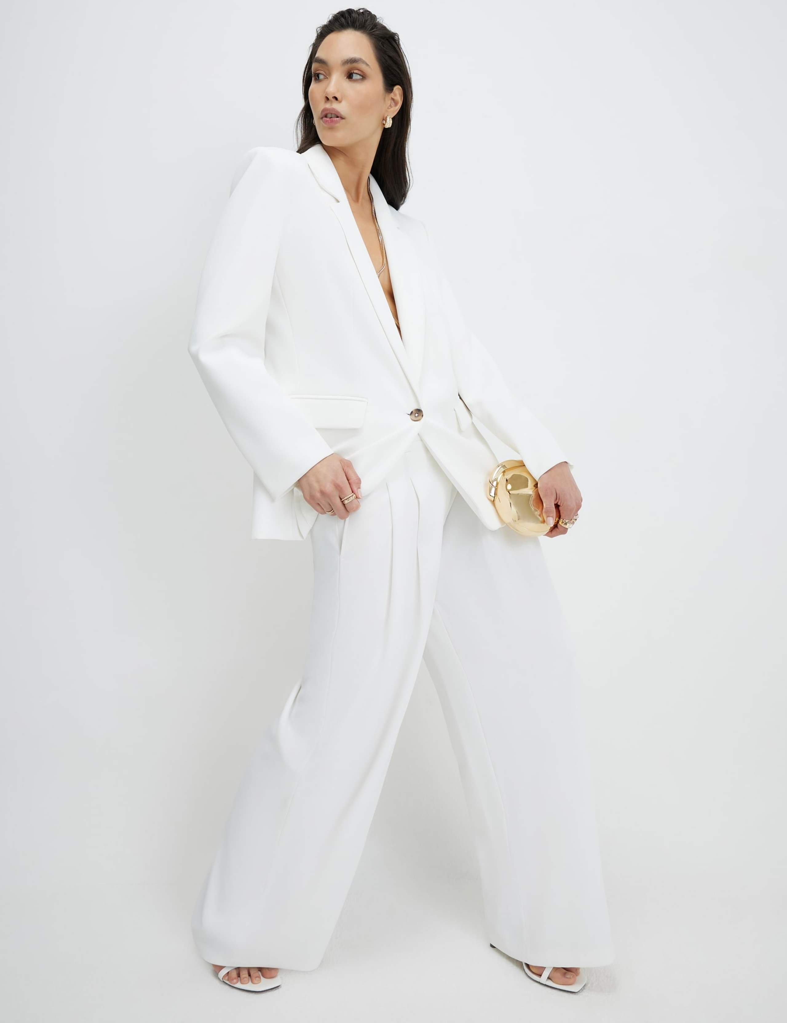 Tailored Wide Leg Trousers