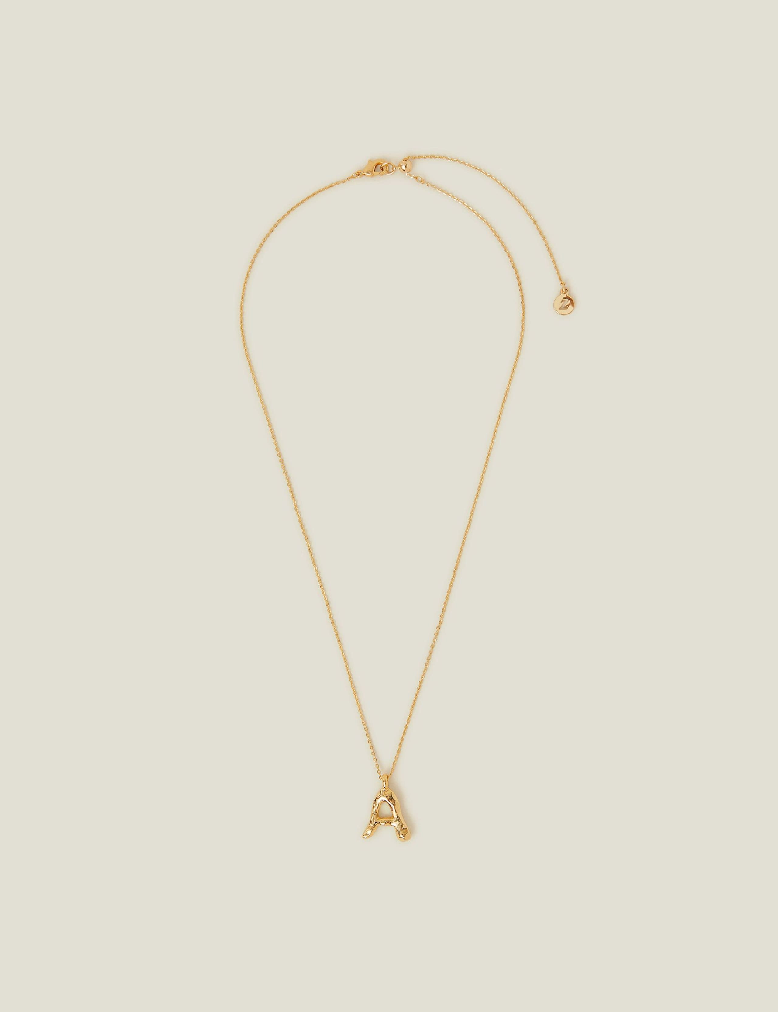 14ct Gold Plated Initial Pendant Necklace