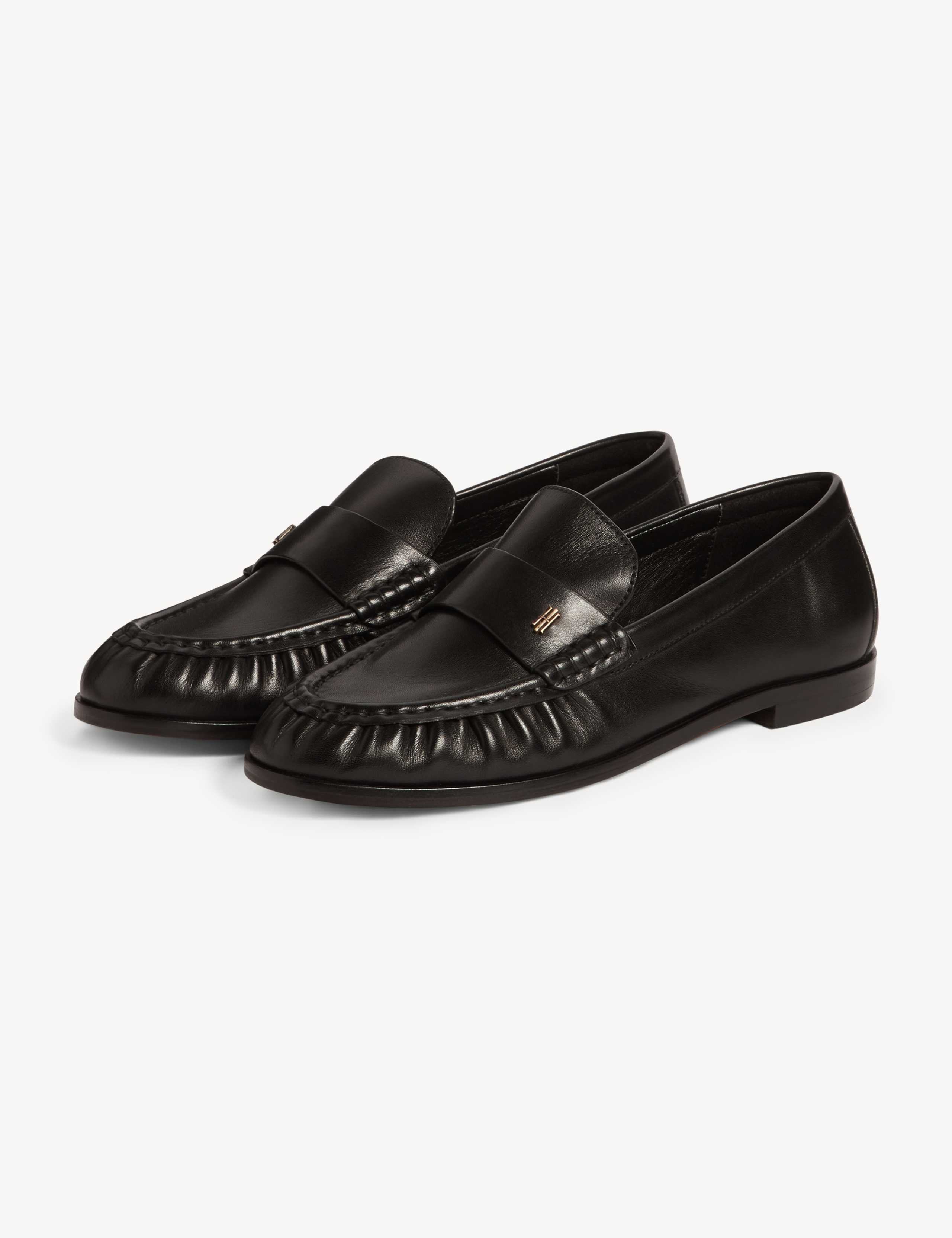 Leather Slip On Loafers