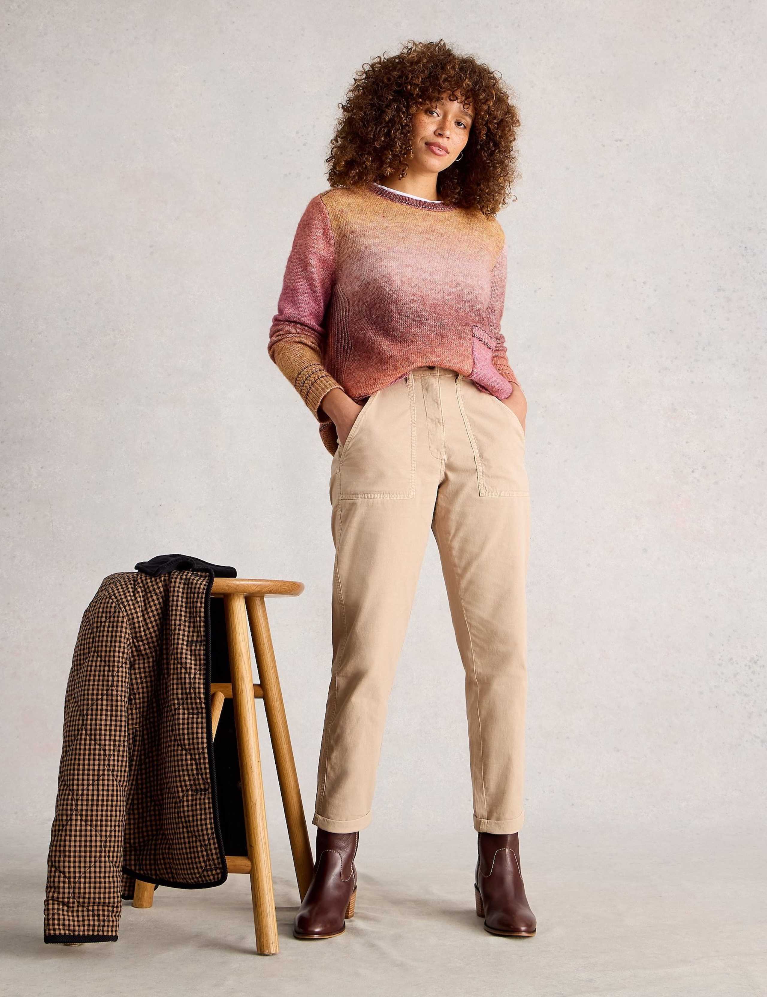 Ombre Crew Neck Jumper