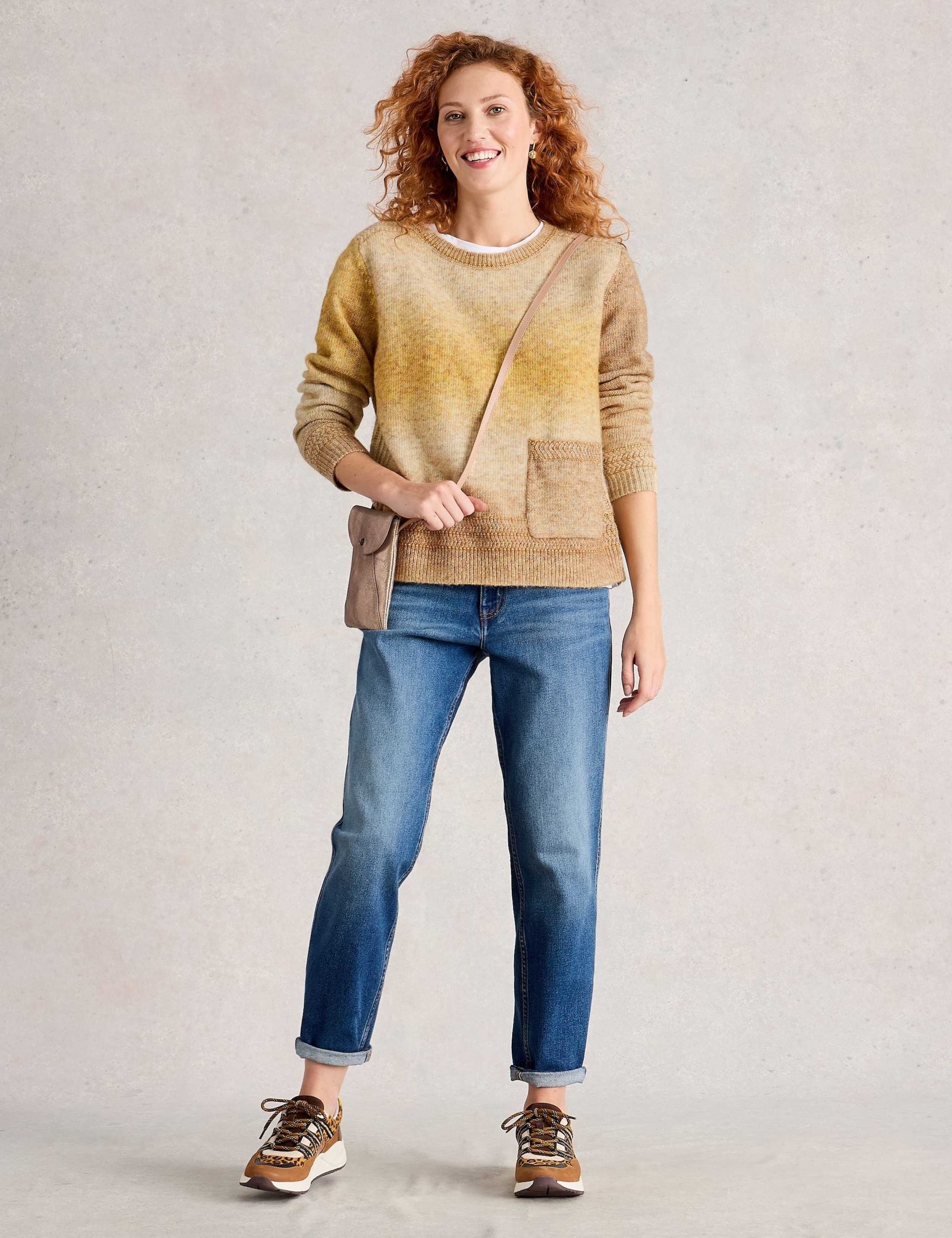 Ombre Crew Neck Jumper