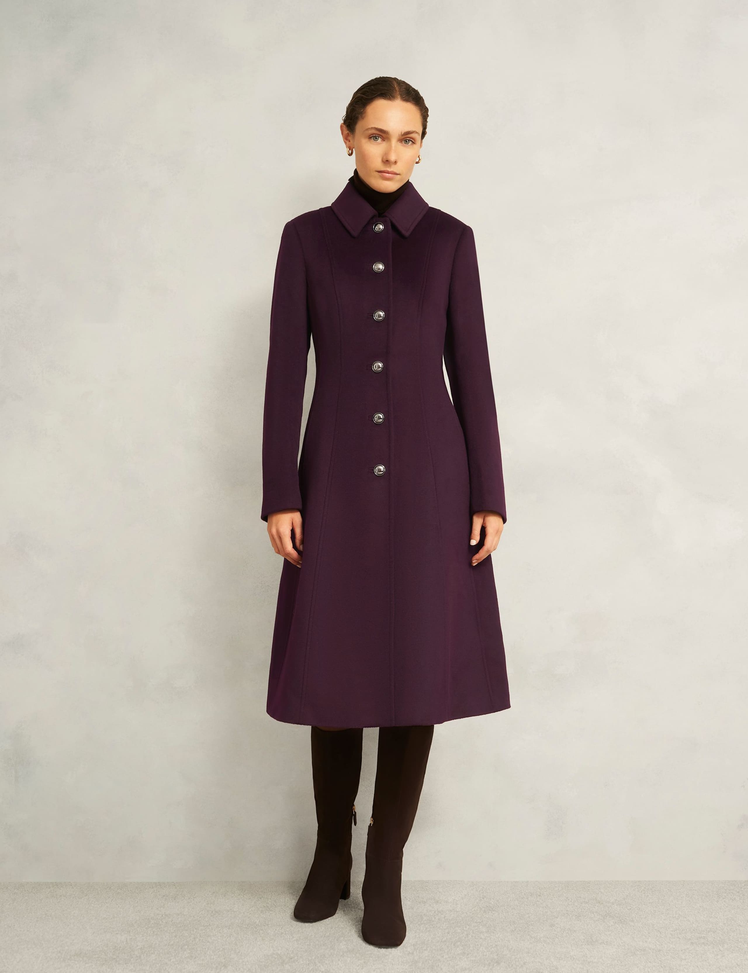 Pure Wool Longline Tailored Coat