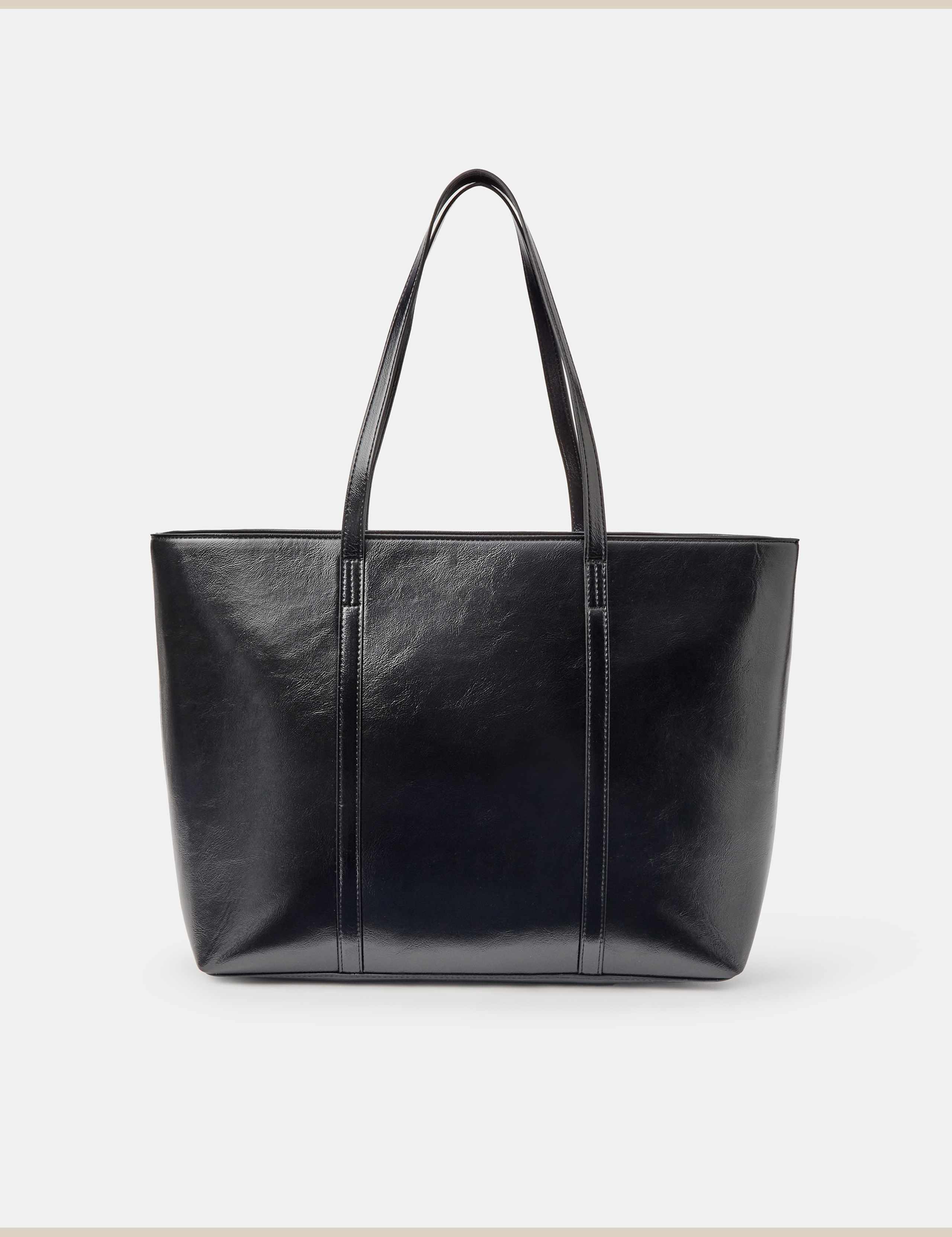 Faux Leather Tote Bag
