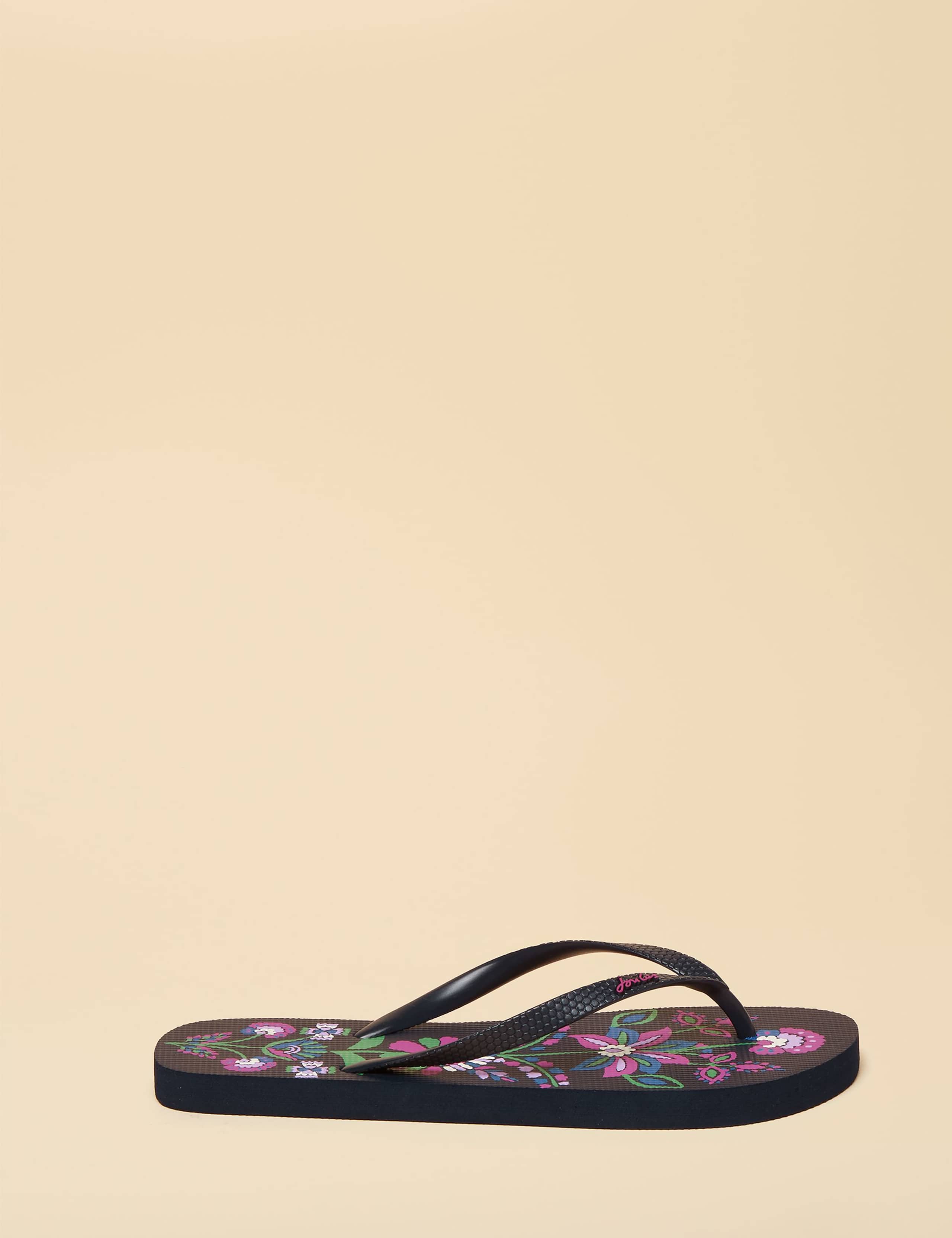 Floral Flat Flip Flops