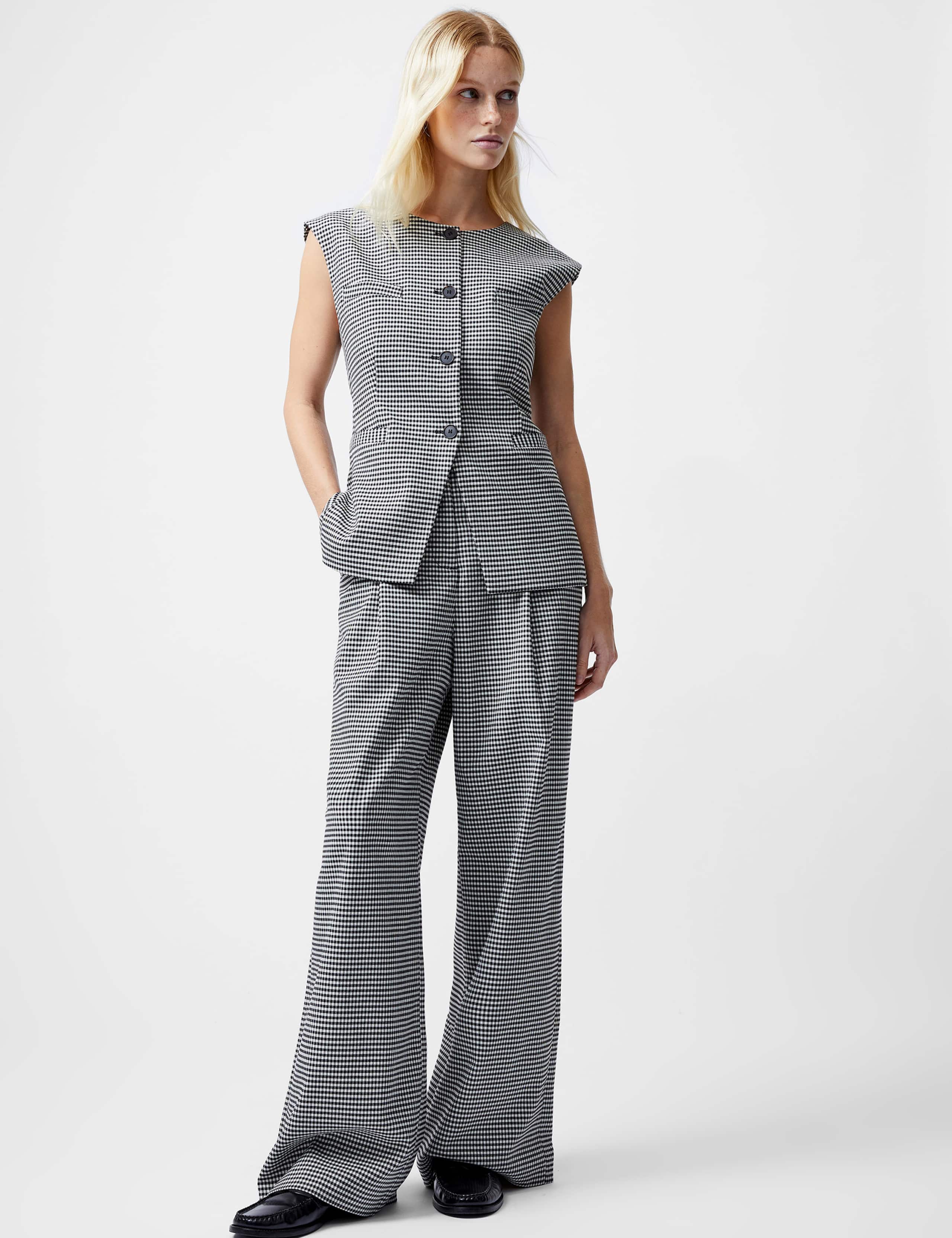Holden Houndstooth Single Breasted Waistcoat
