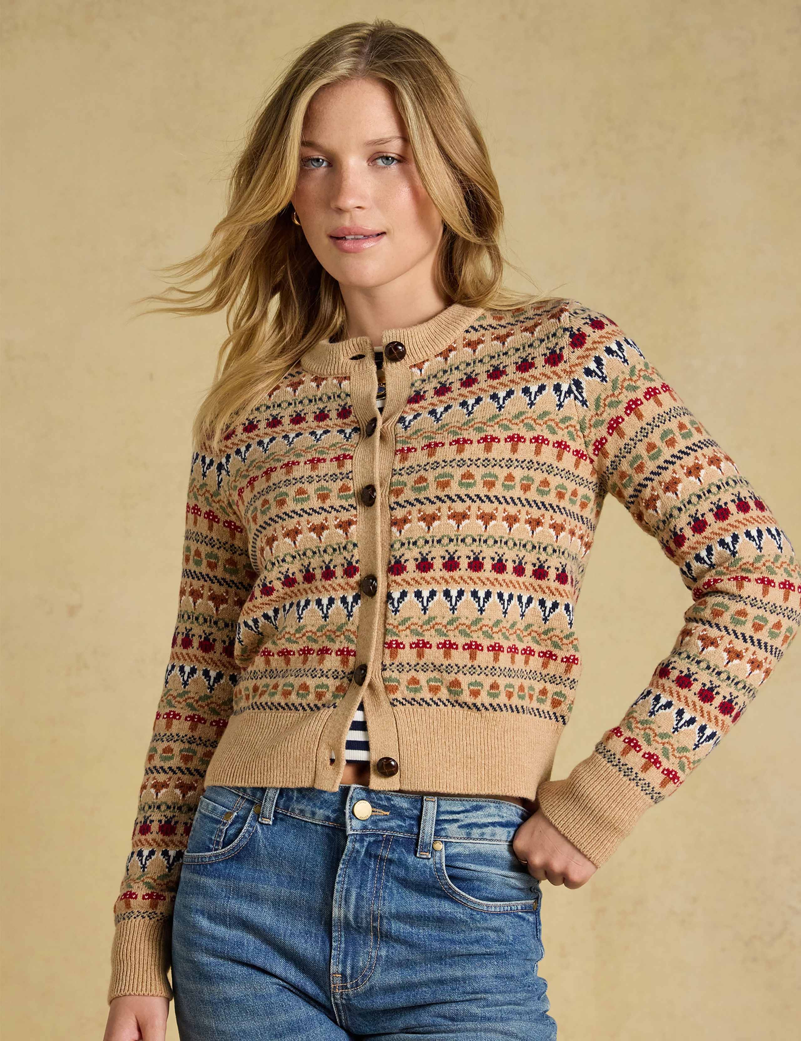 Cotton Rich Fair Isle Cardigan