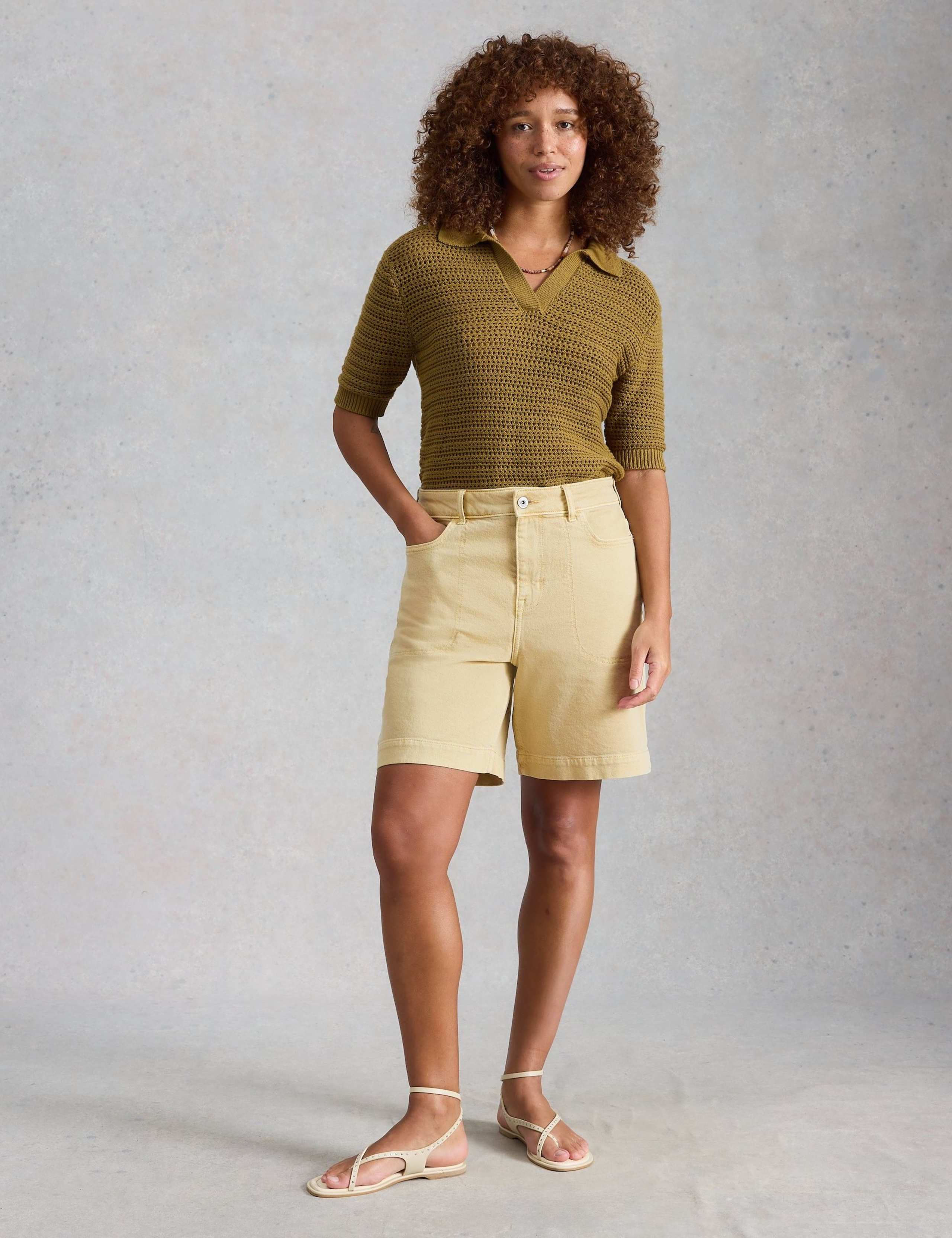 Cotton Rich Denim Shorts