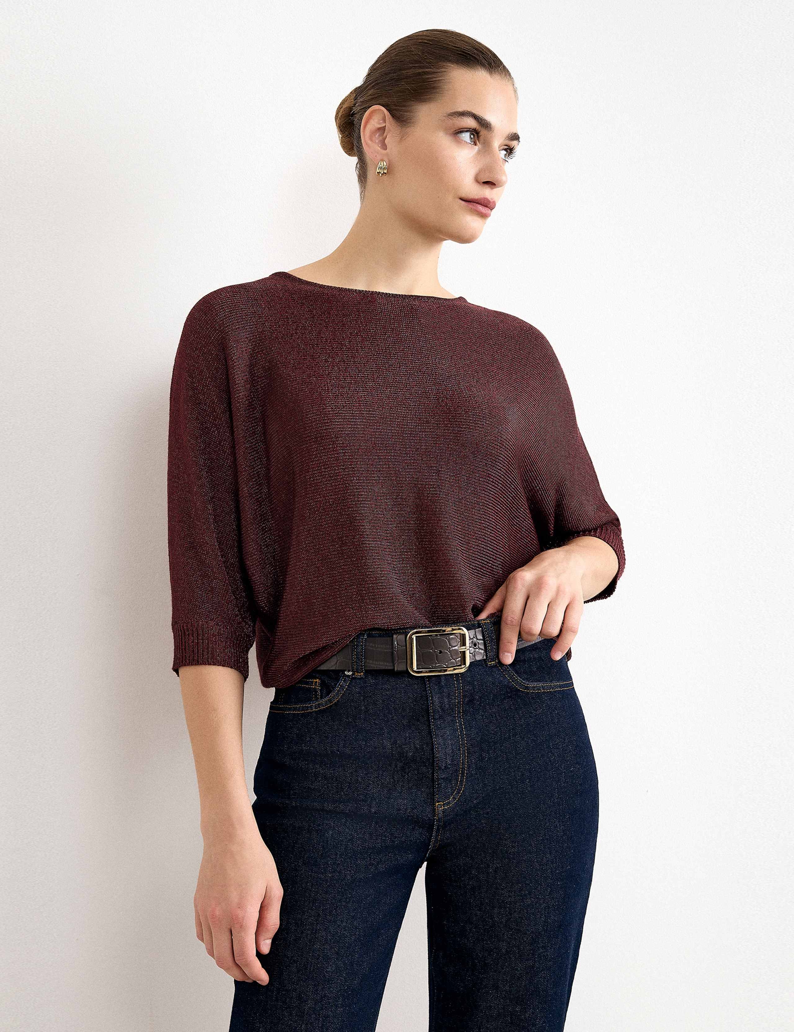 Metallic Cristine Knit Jumper