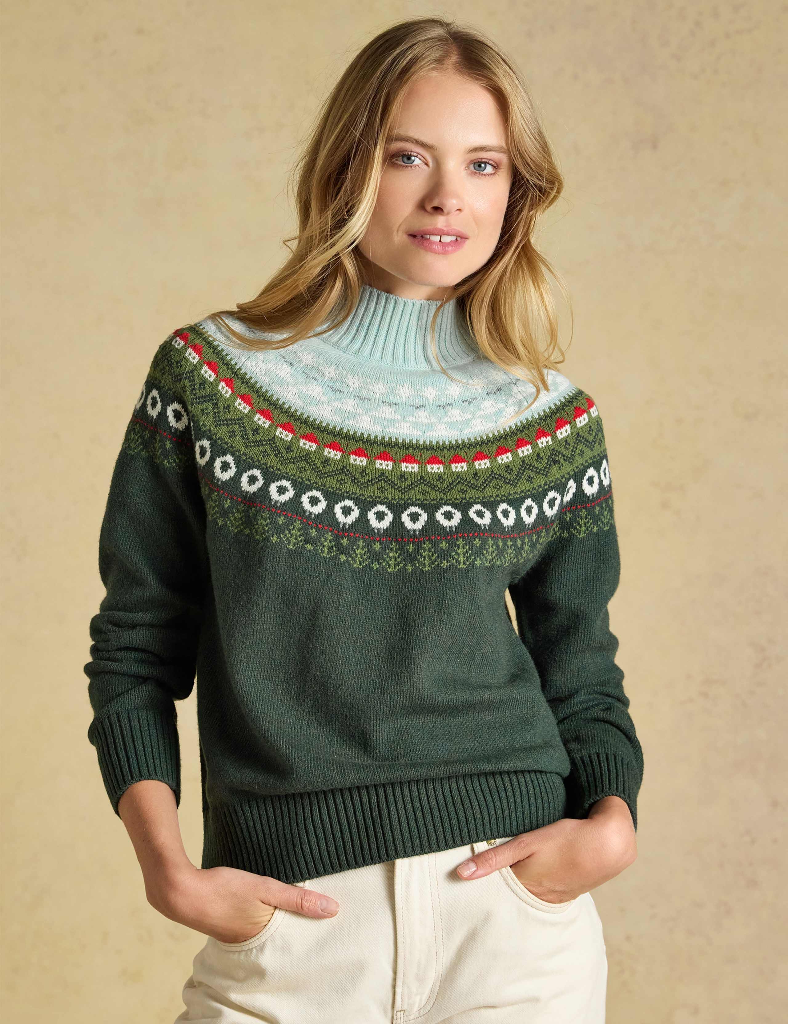 Cotton Rich Fair Isle Relaxed Jumper
