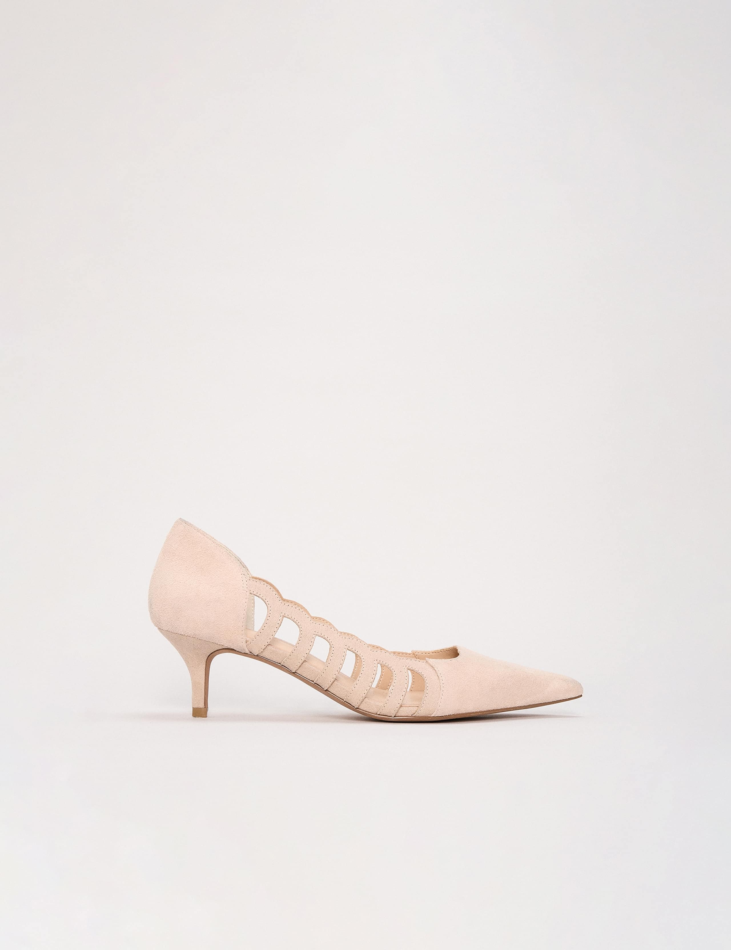 Suede Court Shoes
