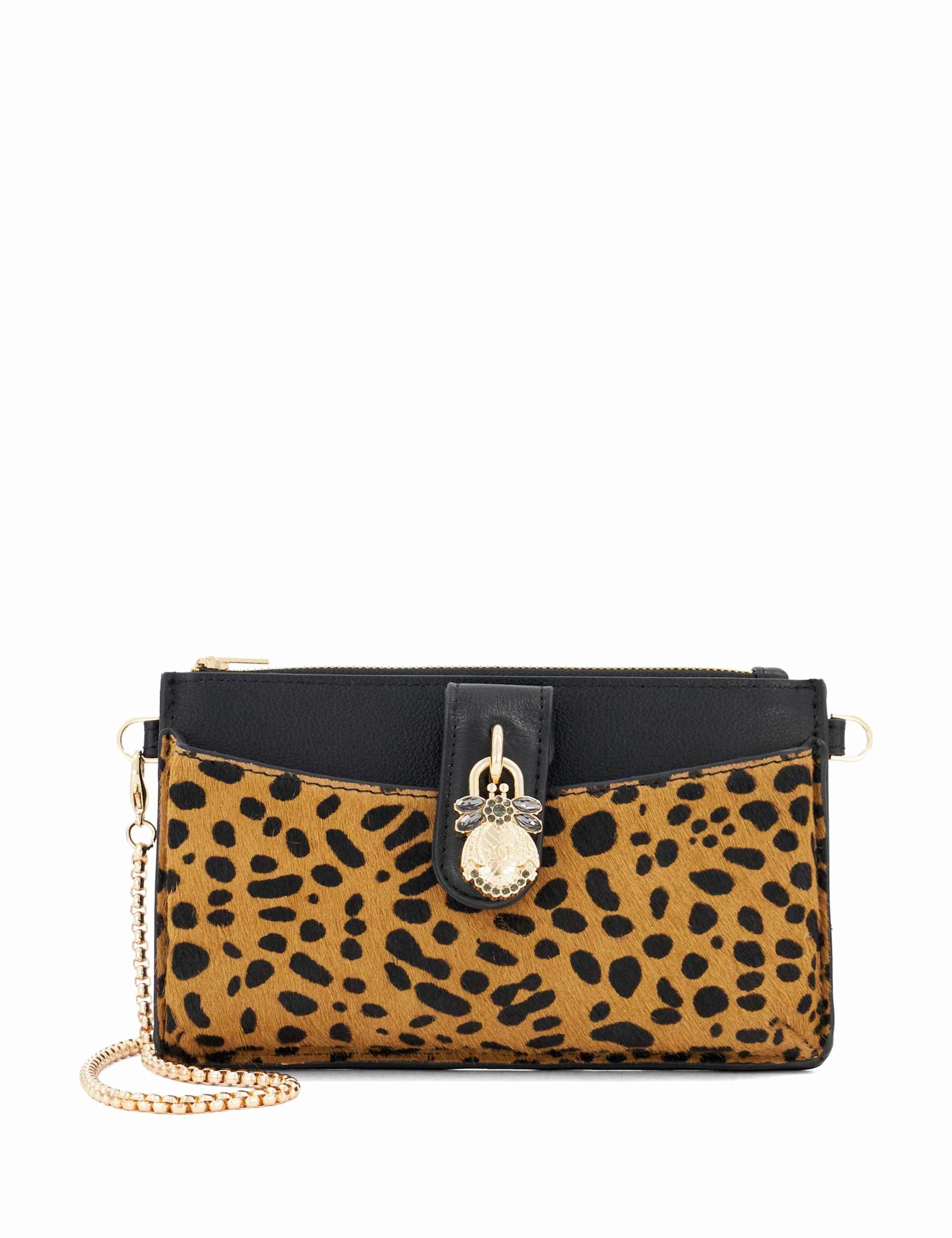 Leather Animal Print Purse