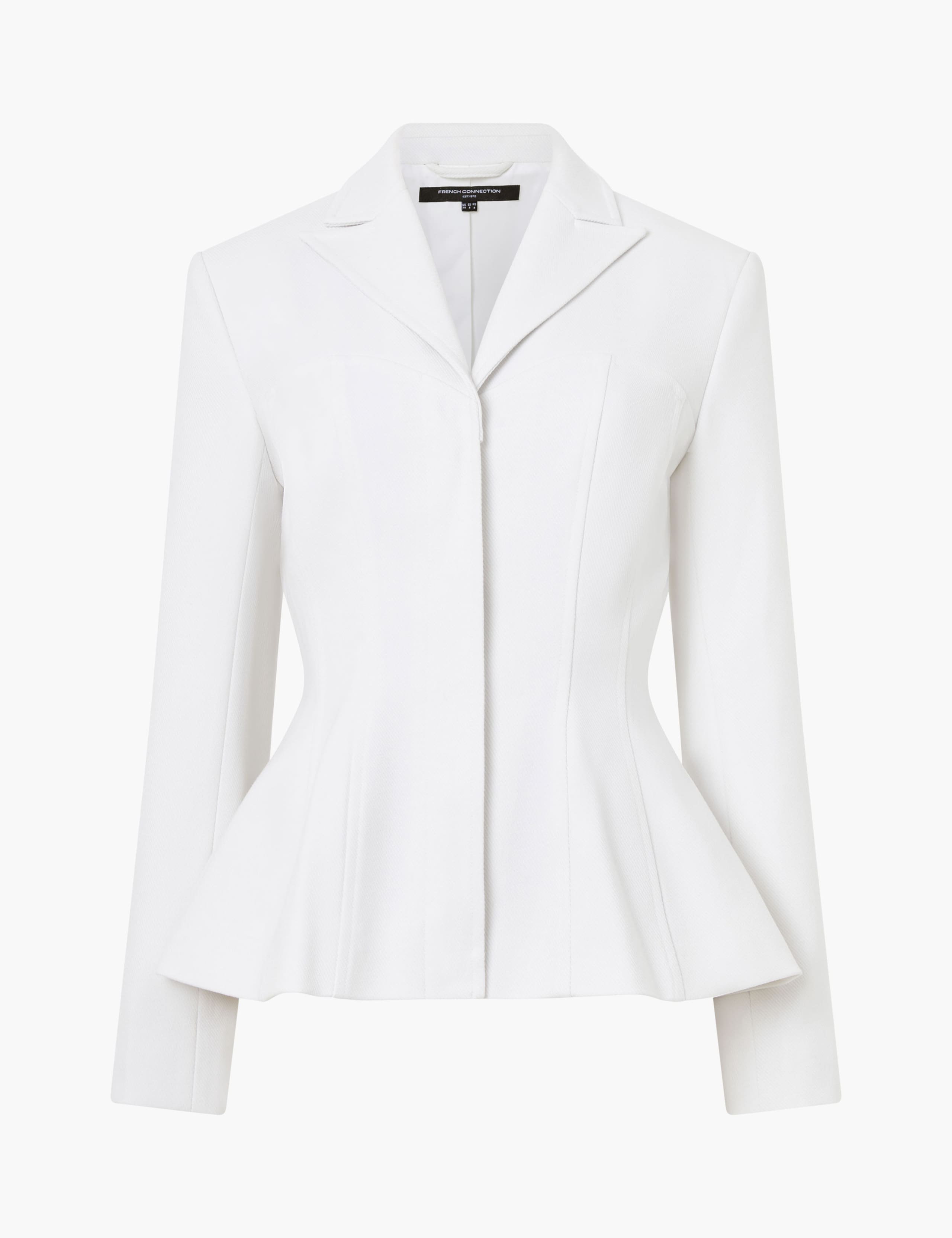 Twill Waisted Single Breasted Blazer
