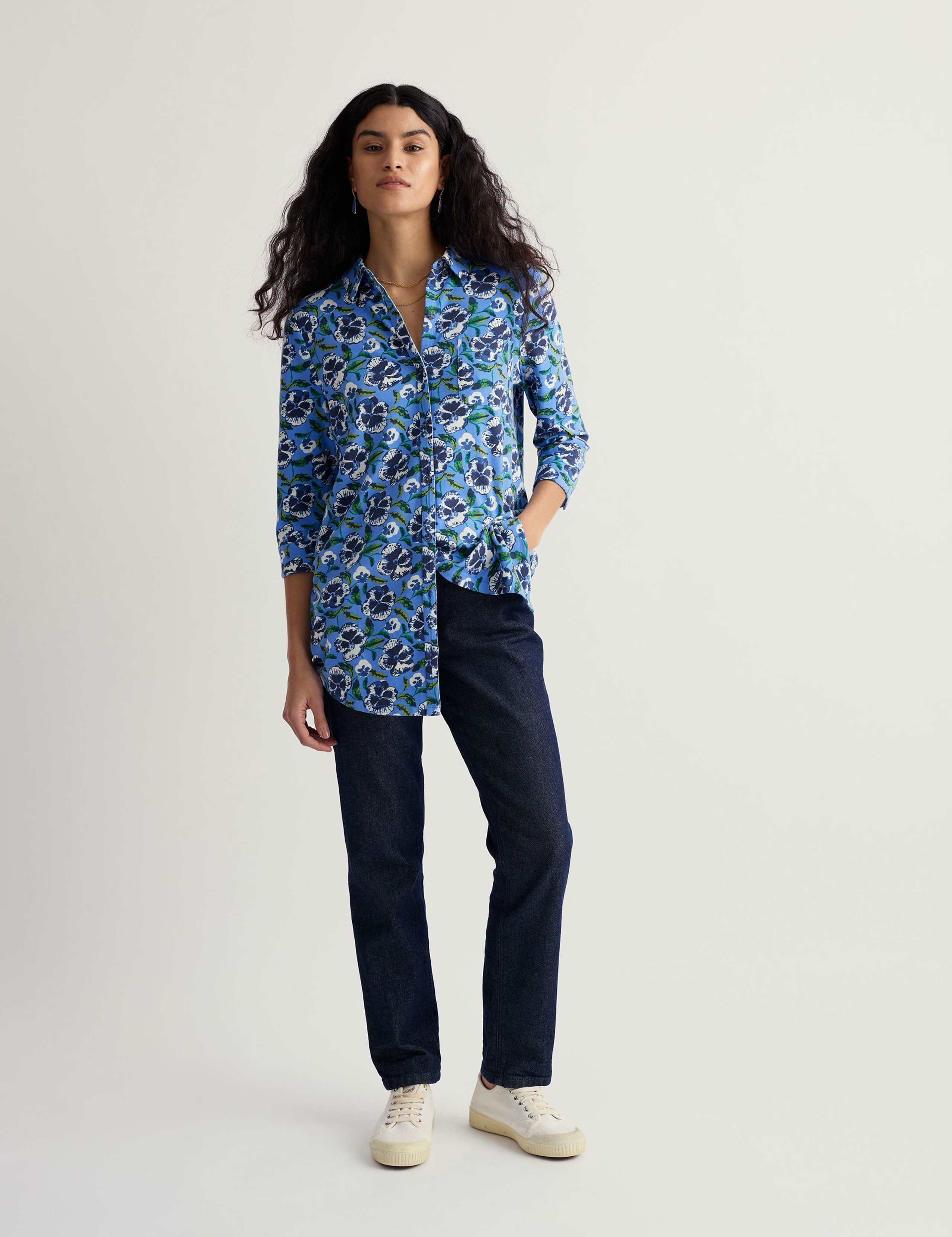 Cotton Rich Jersey Floral Tunic