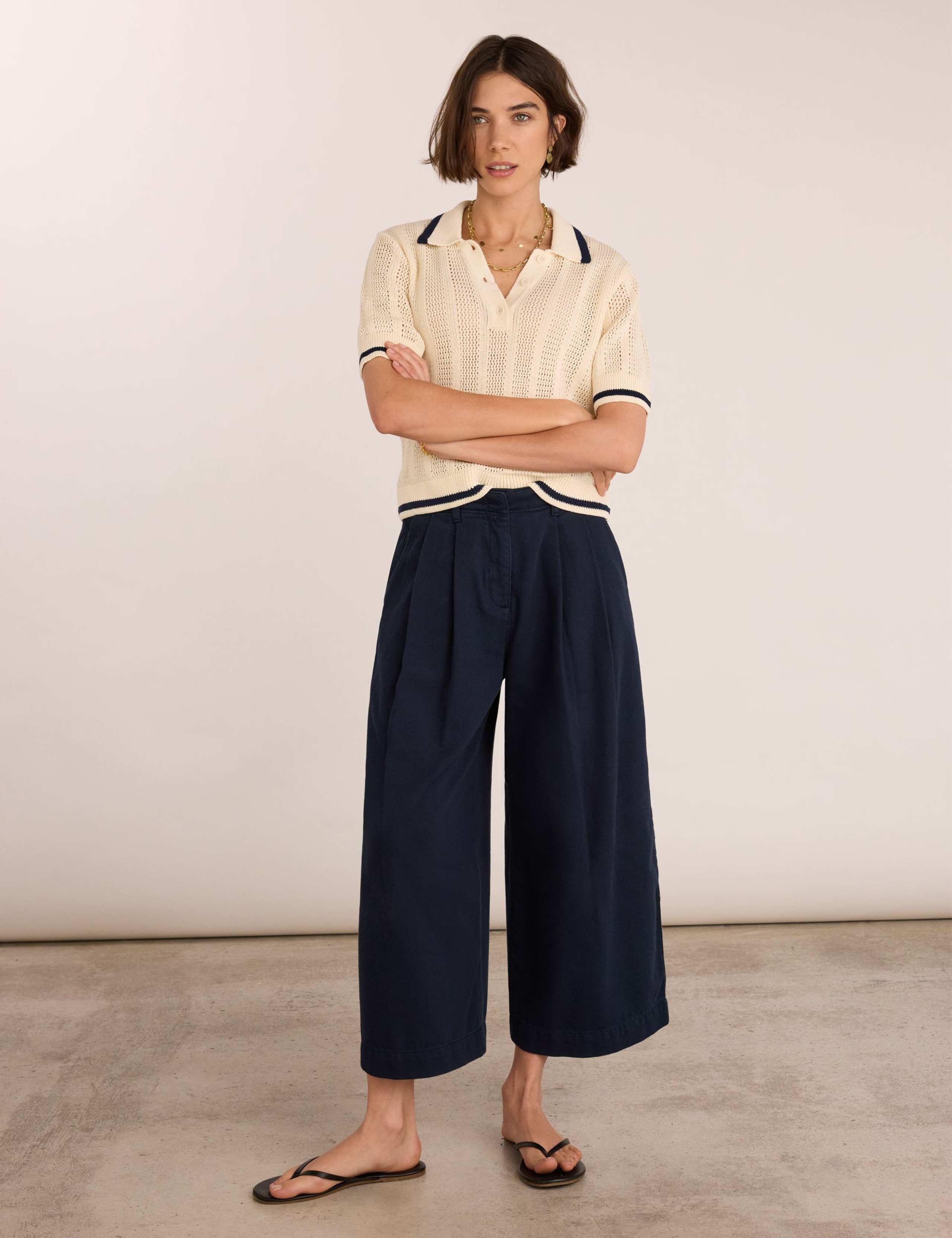 Pure Cotton Wide Leg Culottes