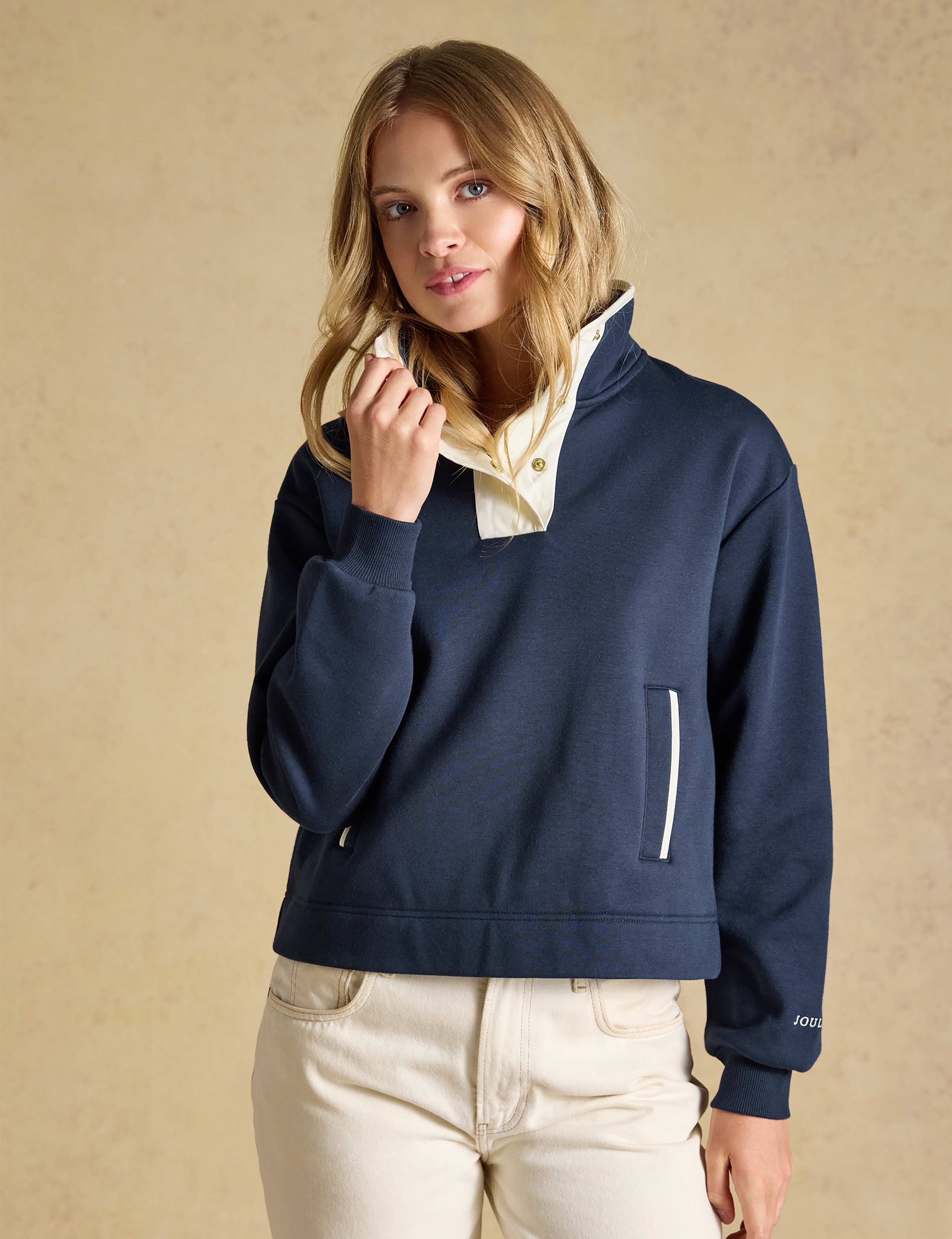 Popper Funnel Neck Sweatshirt