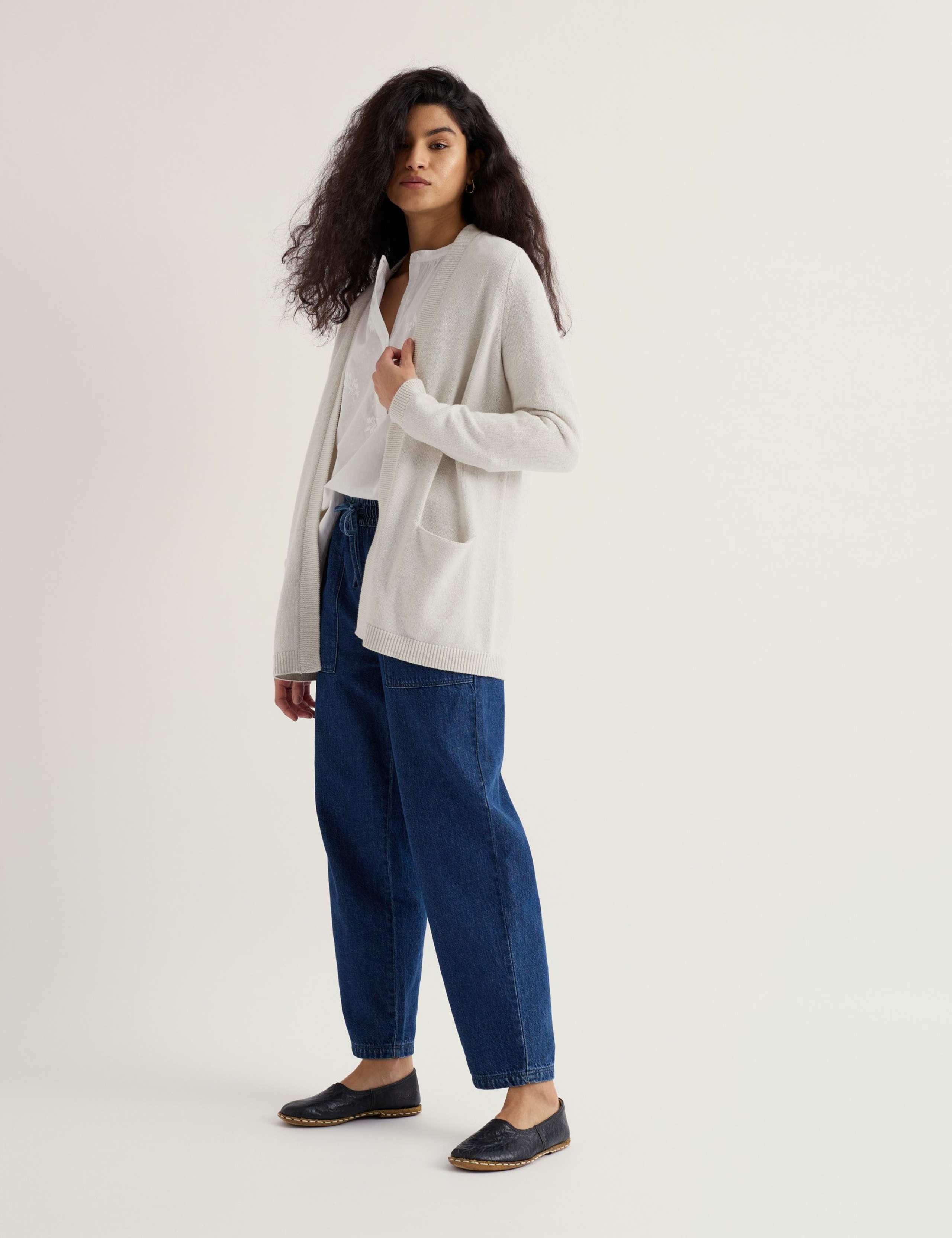 Pure Cotton Longline Cardigan