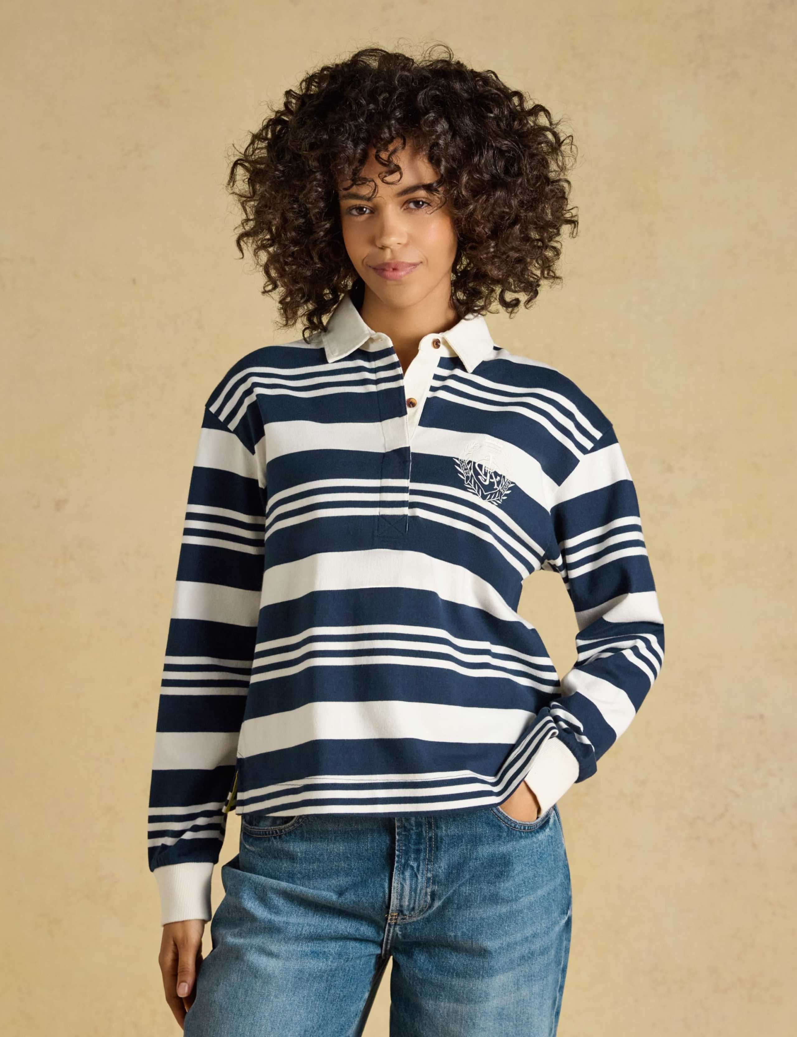 Striped Long Sleeve Rugby Shirt