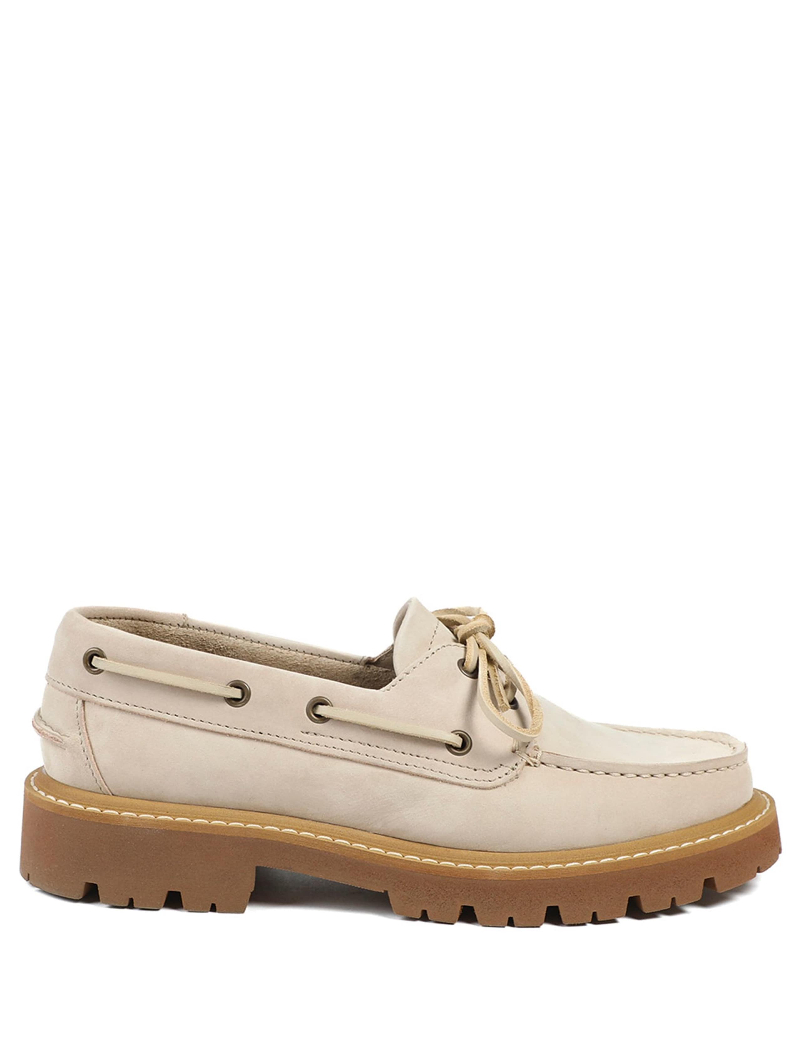 Suede Platform Moccasin Shoes