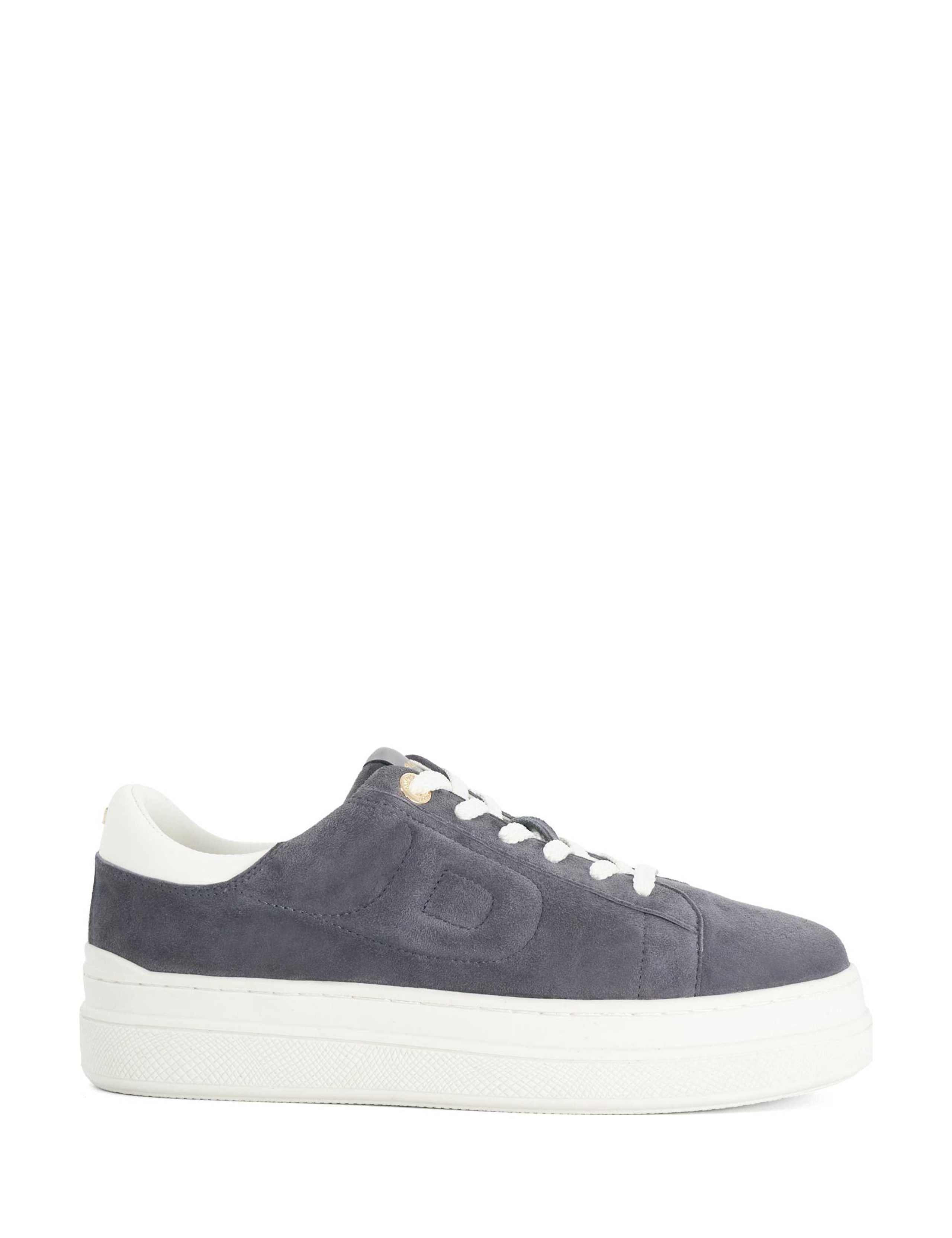 Leather Lace Up Trainers