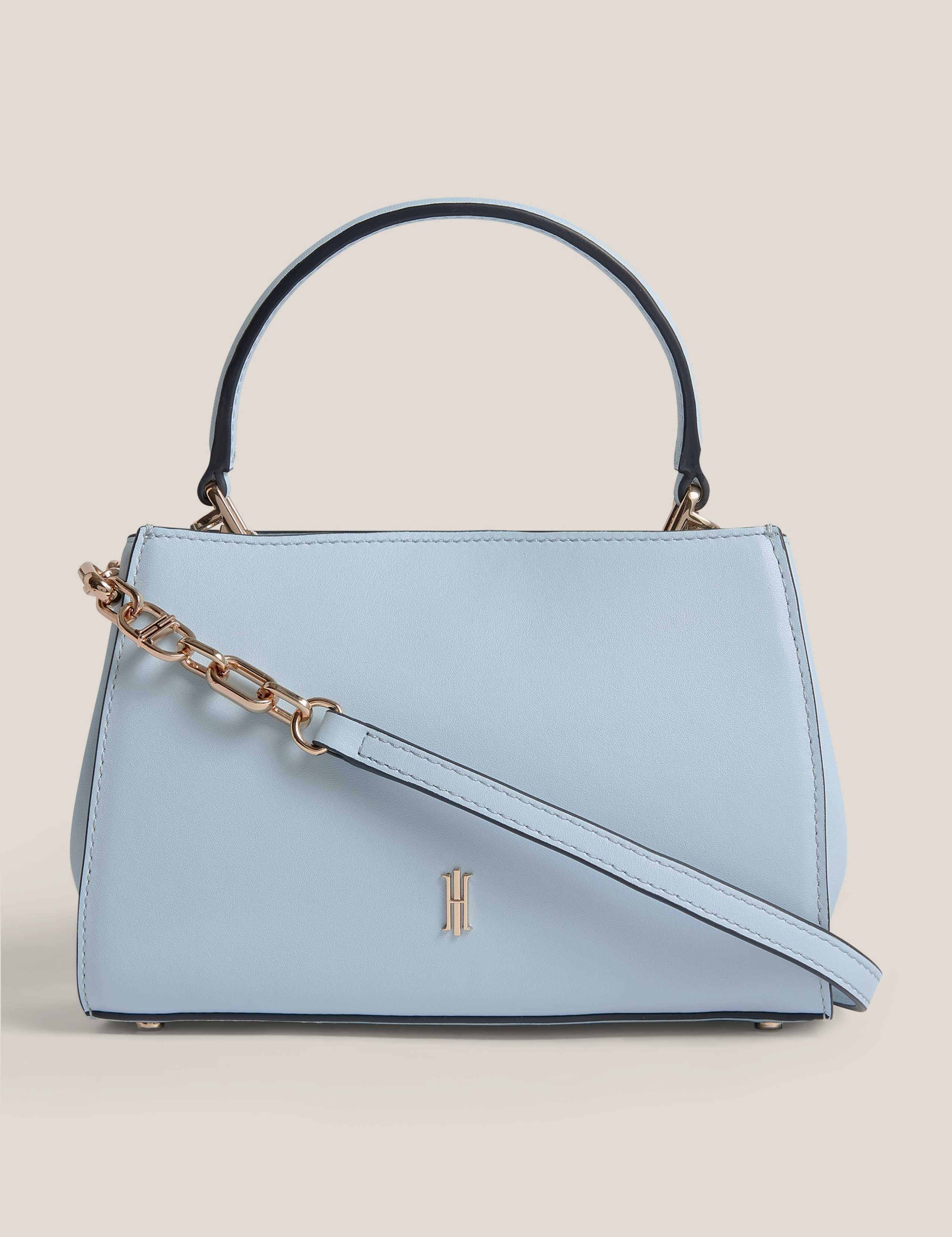 Leather Chain Strap Grab Bag
