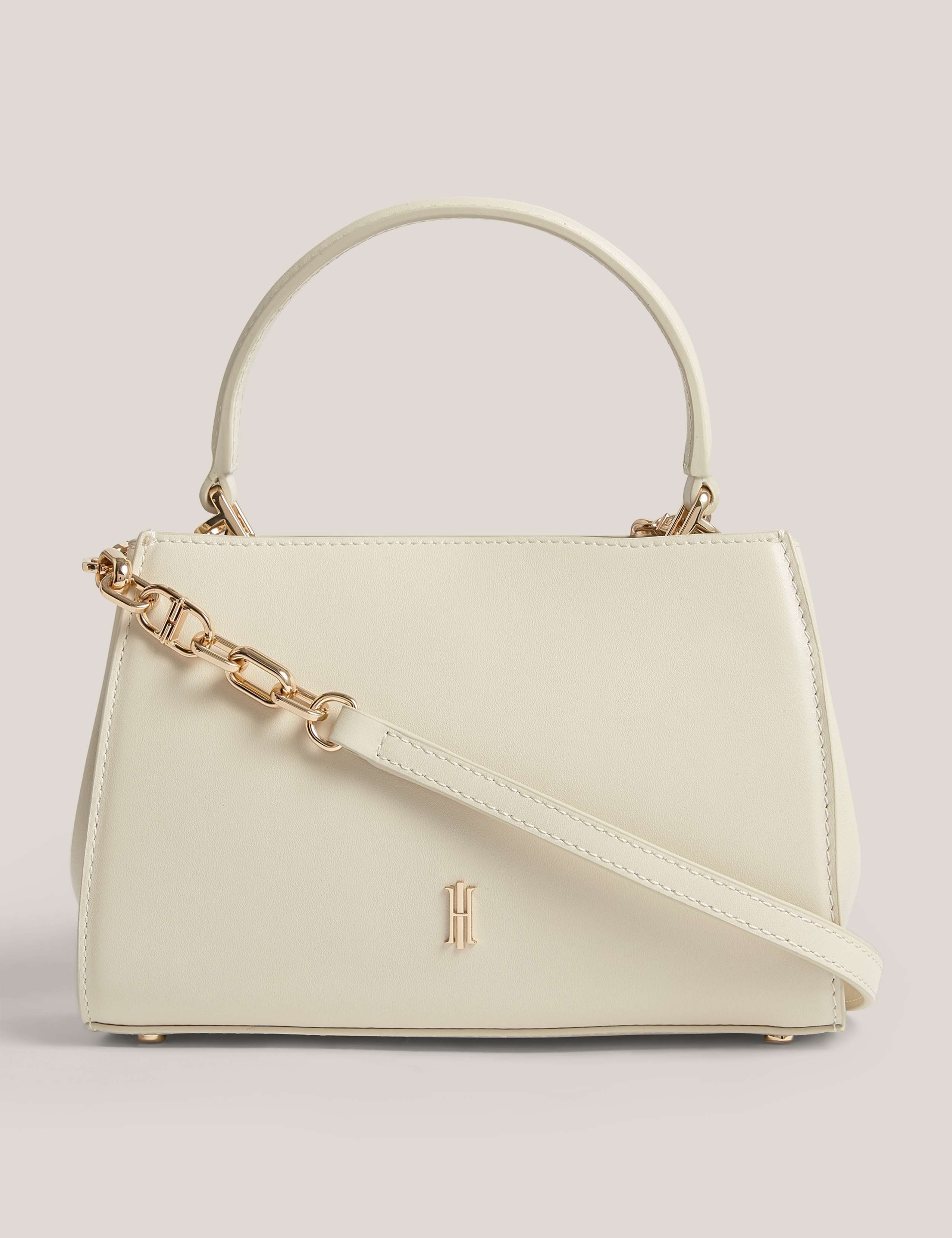 Leather Chain Strap Grab Bag