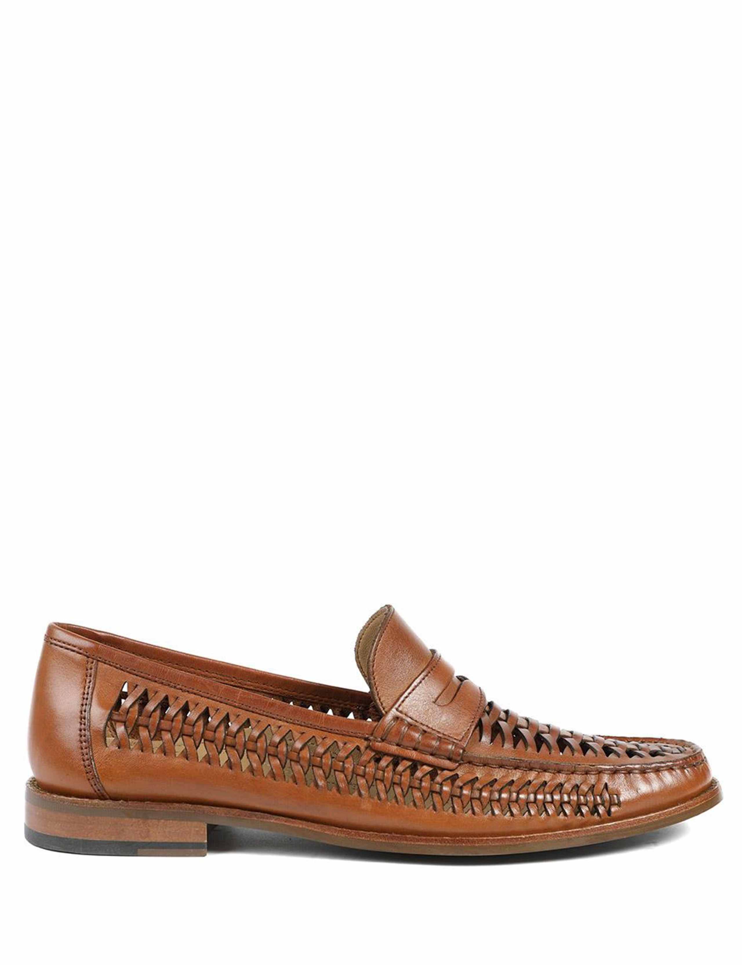 Leather Slip On Loafers