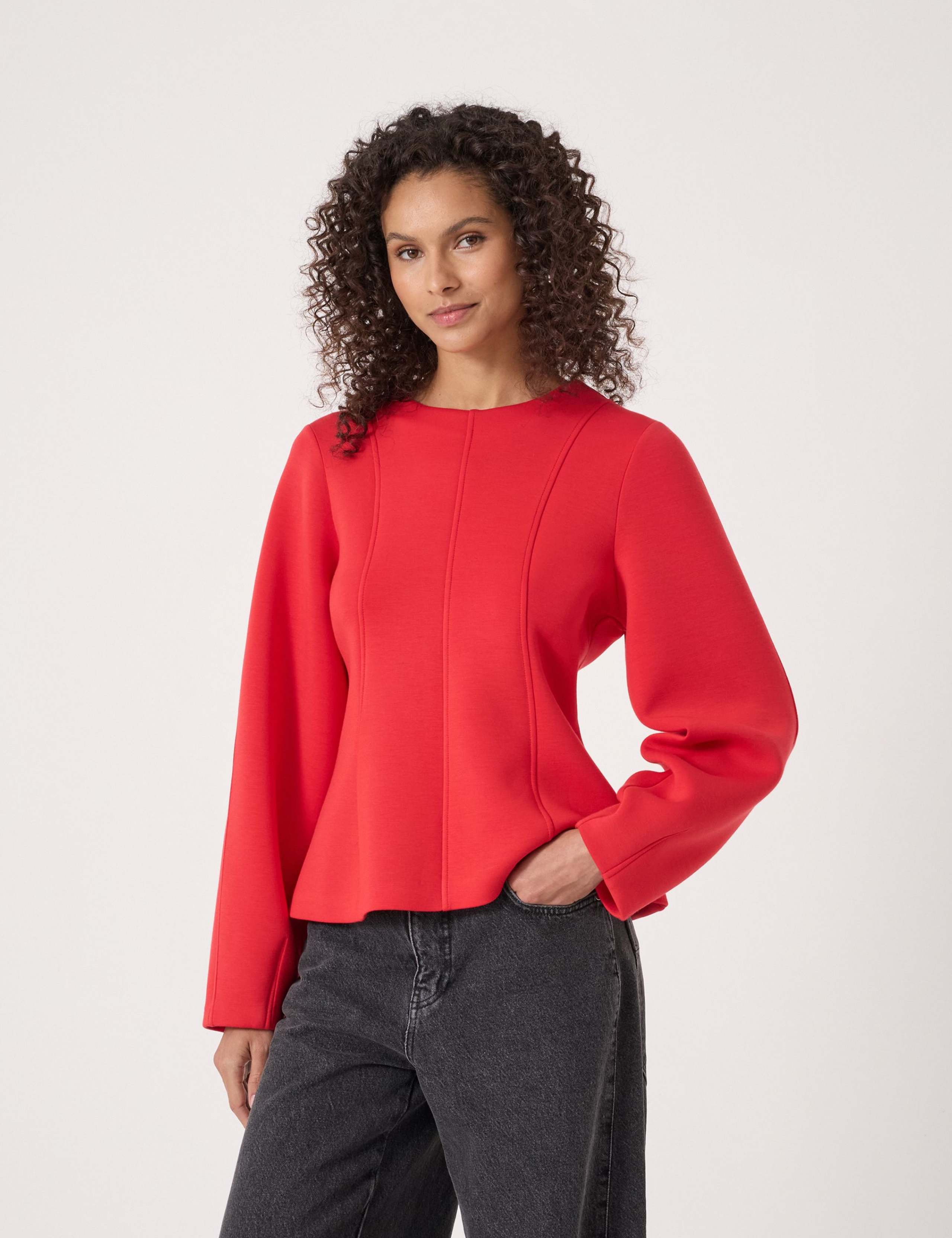 Seam Detail Jersey Top