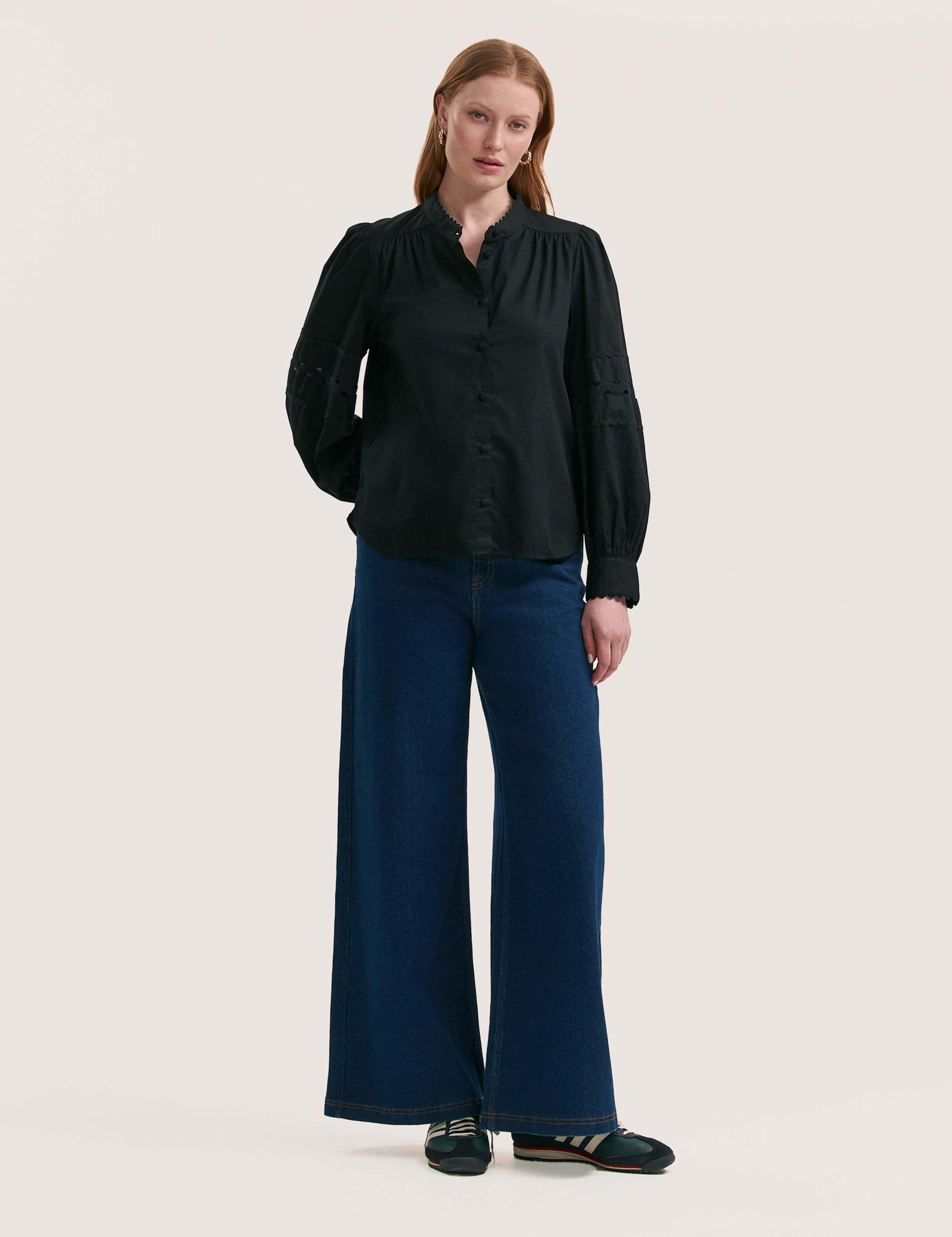 Pure Cotton Embroidered Shirt