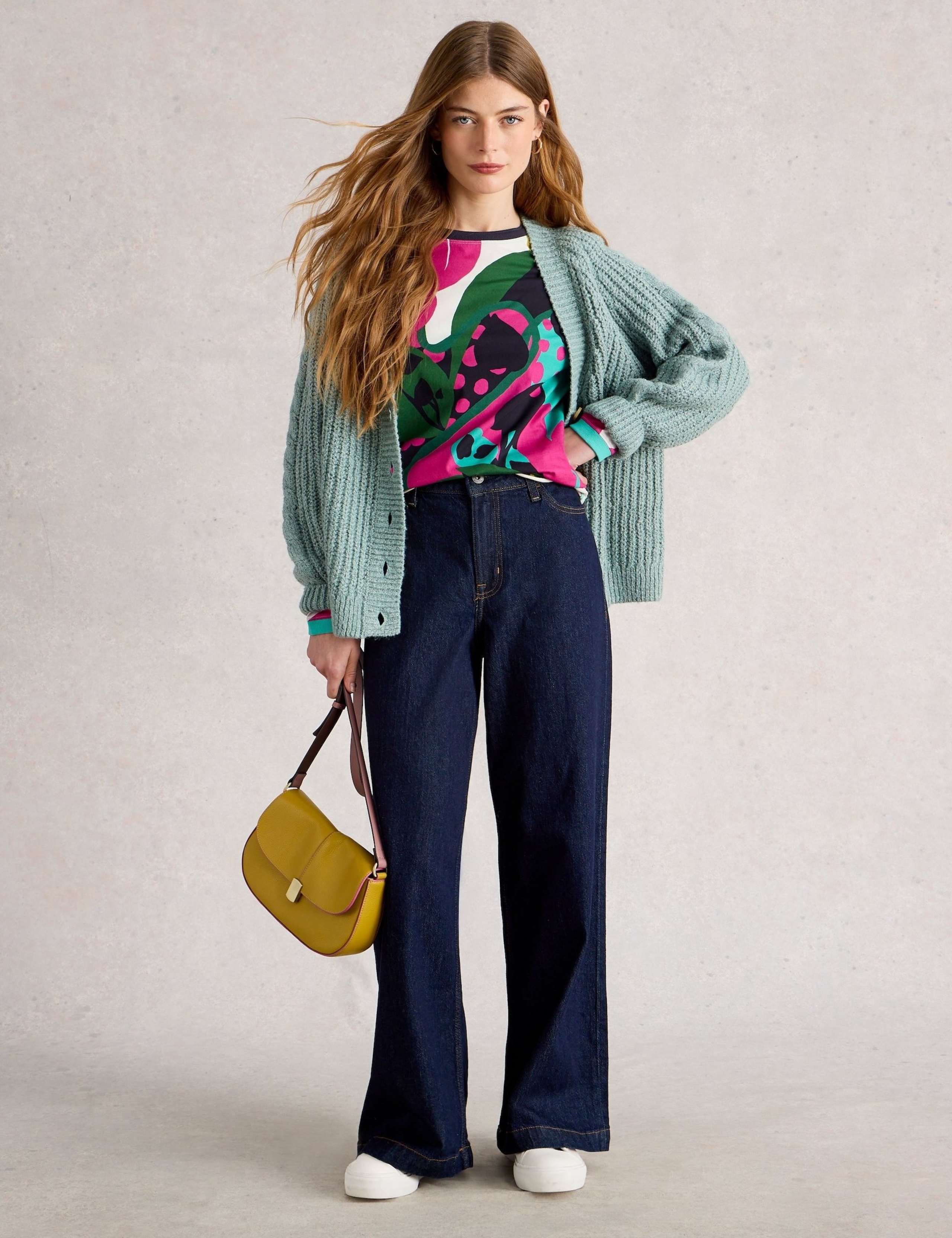 Pure Cotton Leaf Print Top