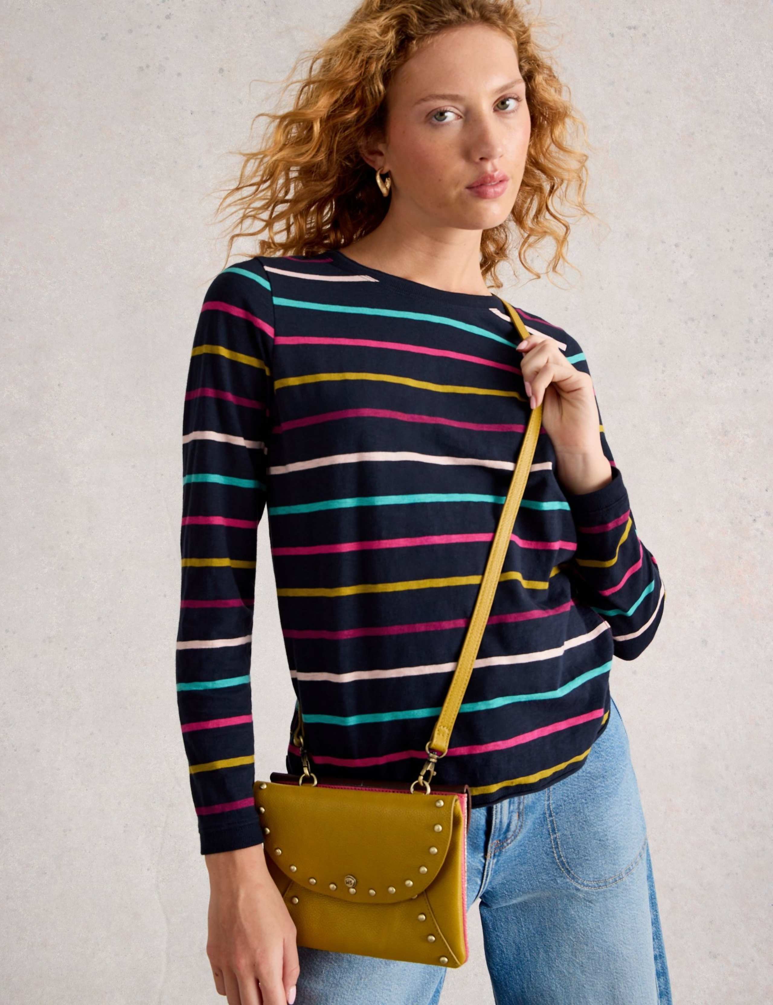 Pure Cotton Striped Top