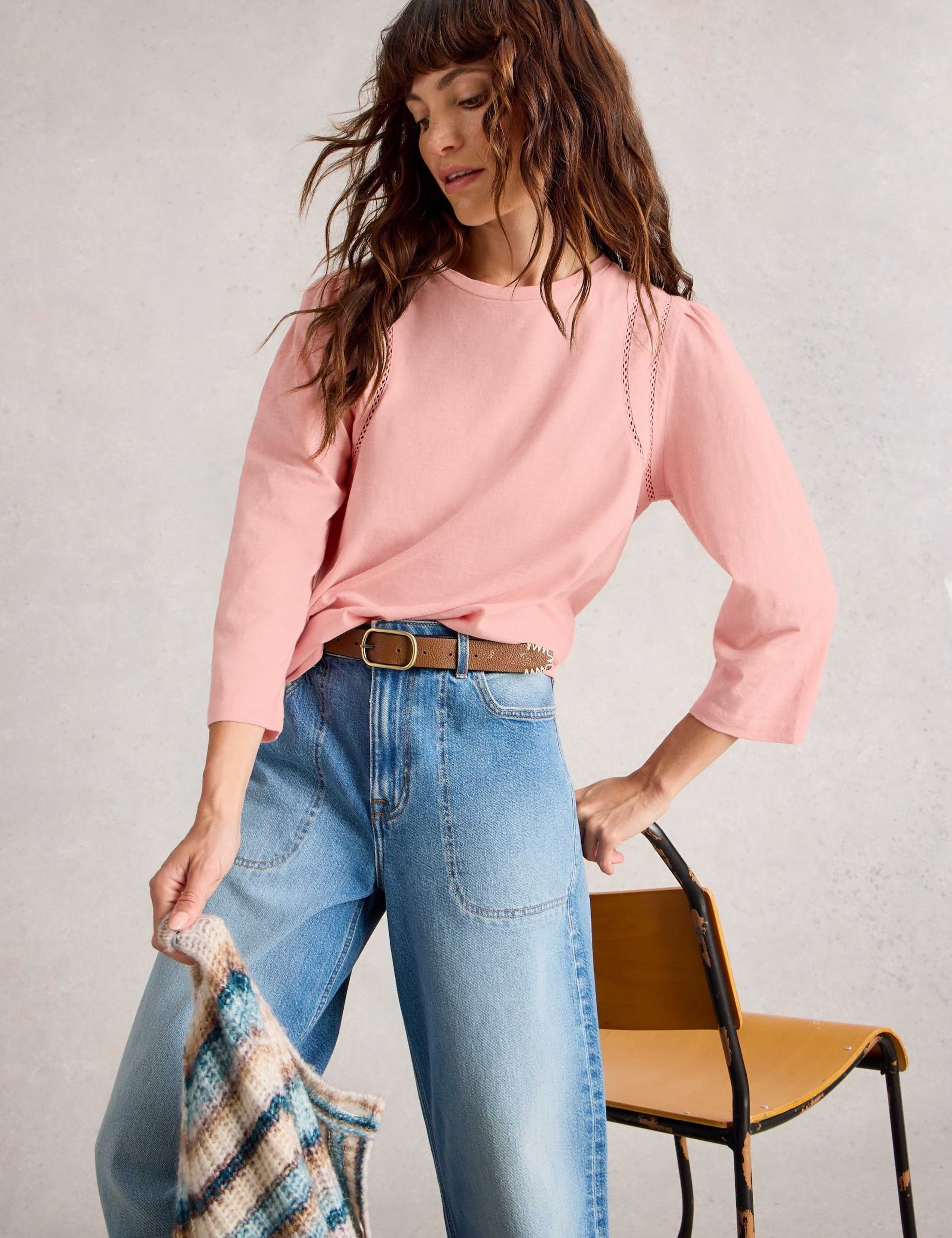 Pure Cotton Round Neck Top